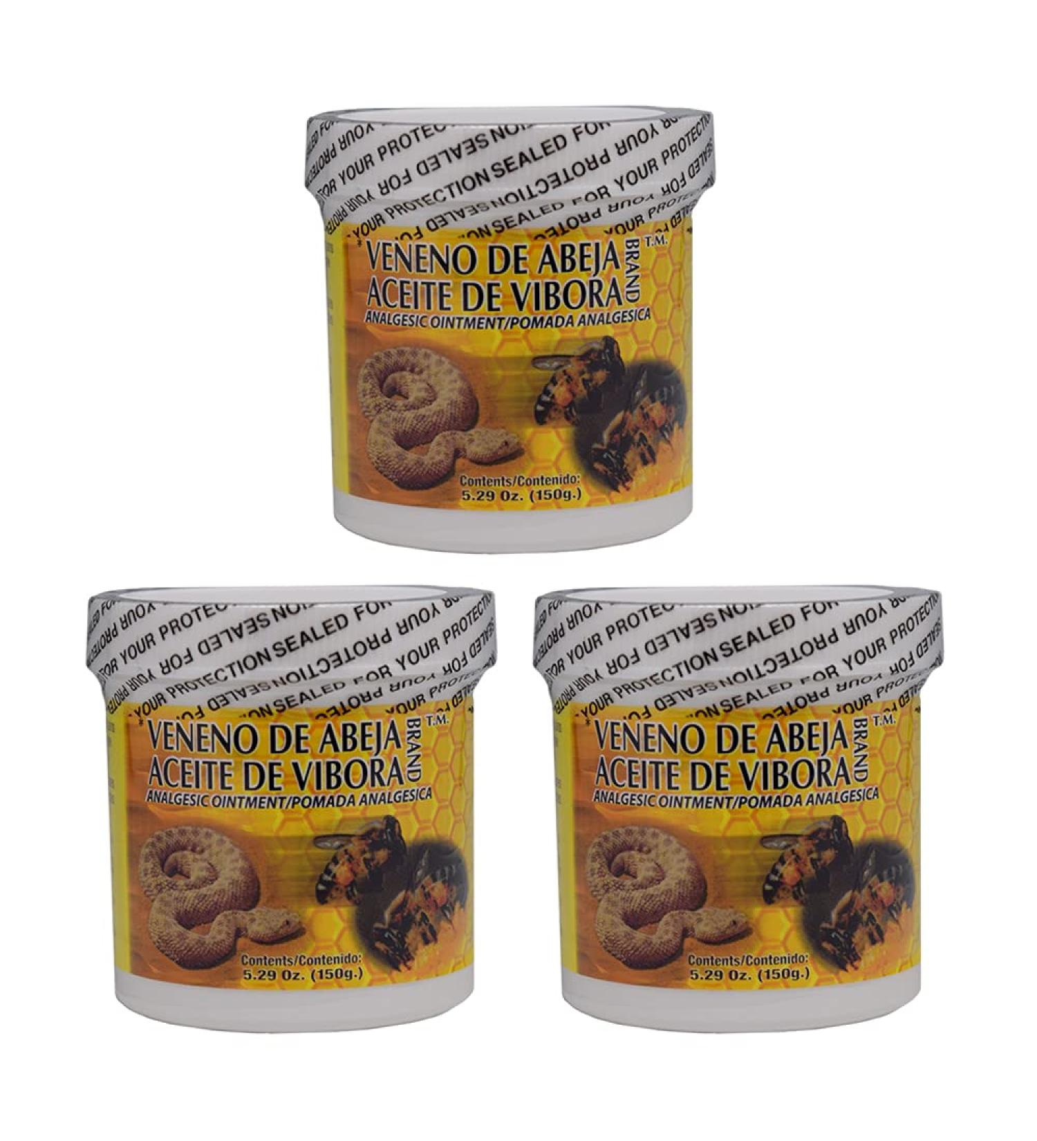Veneno De Abeja Aceite De Vibora 5 oz. 3-Pack - The Original | Premium Quality - Buy Online on GoSupps.com
