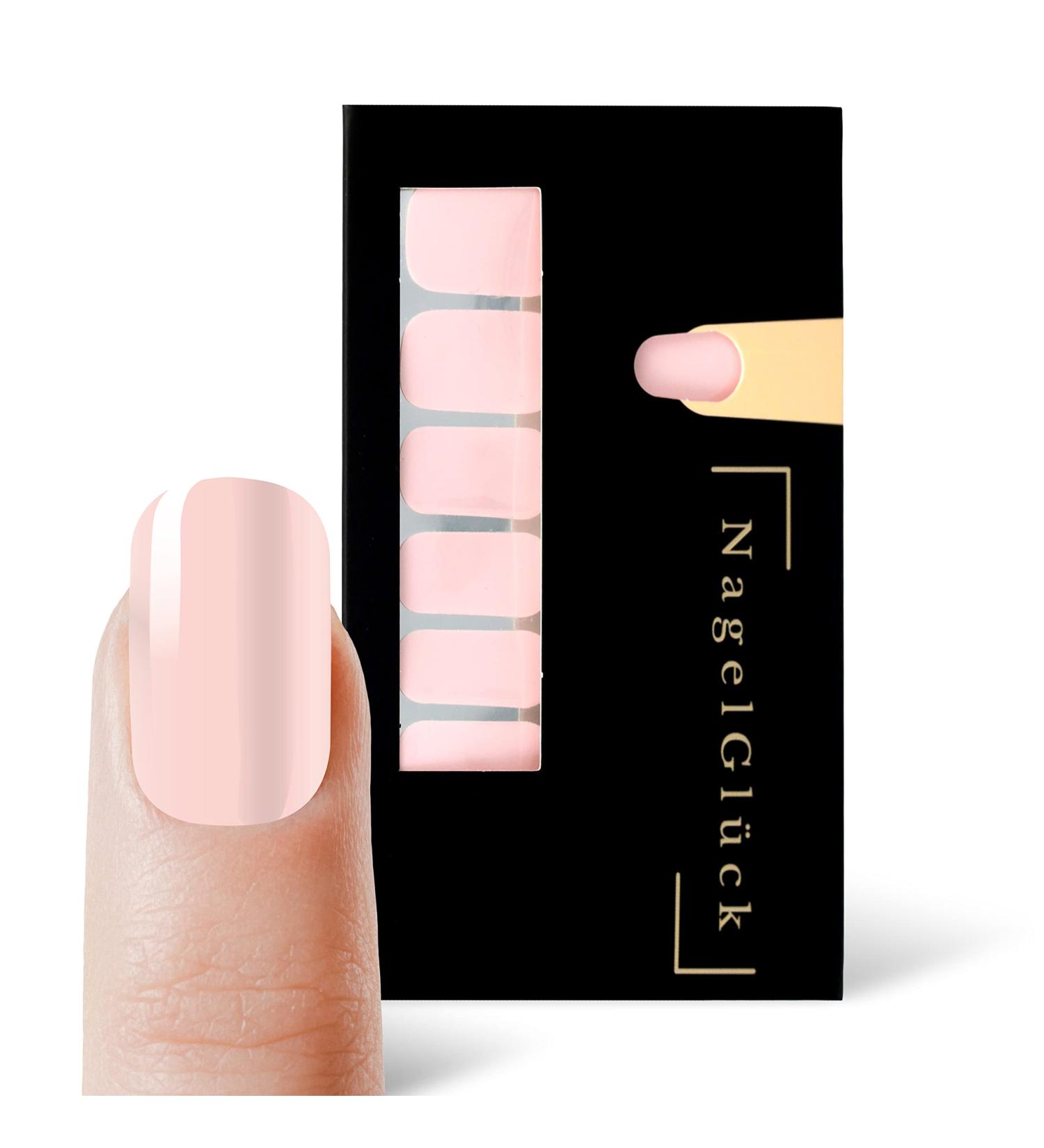 NagelGl ck Nail Foils | 32 Salmon-Color Nail Wraps for Perfect Manicures - International Shipping Available - Buy Online on GoSupps.com