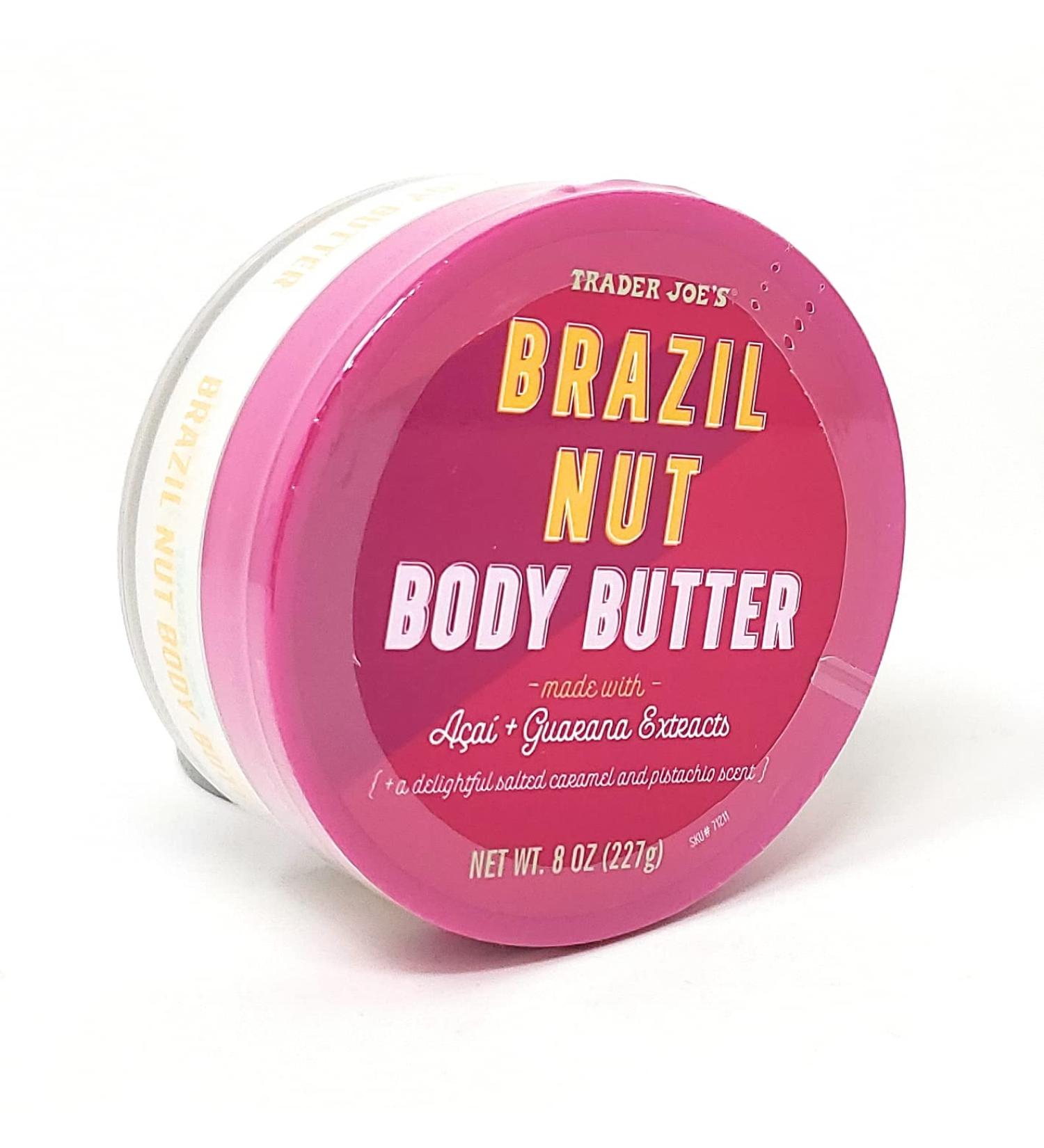 Trader Joe's Brazil Nut Body Butter - Acai & Guarana Extracts 8 Oz (227g) - Buy Online International Shipping Available - Buy Online on GoSupps.com
