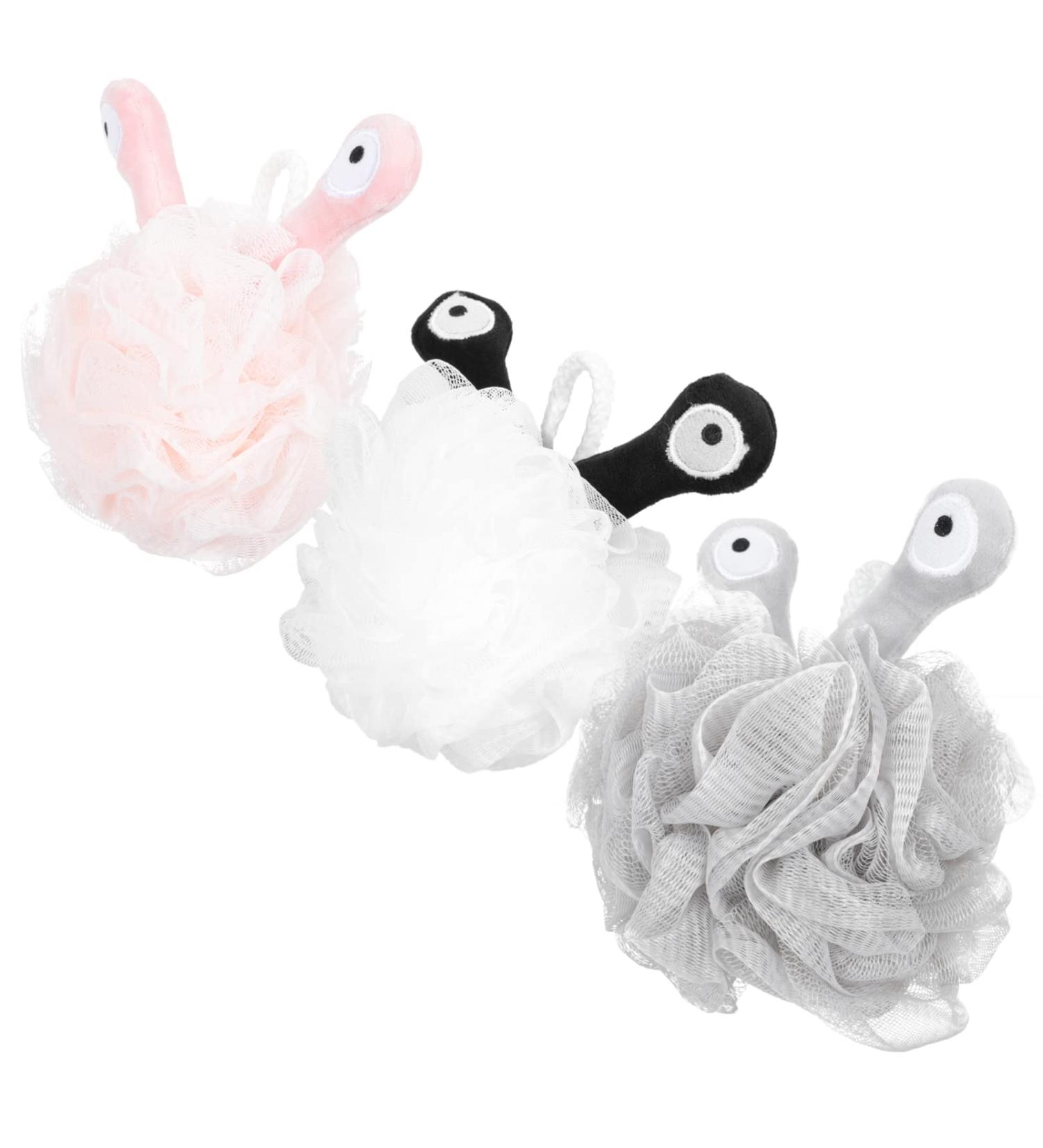 FOMIYES 6 Pcs Organic Loofah Body Scrub Sponge - Cute Bath Balls for Men | Perfect for Body Wash & Spa Experience - Buy Online on GoSupps.com