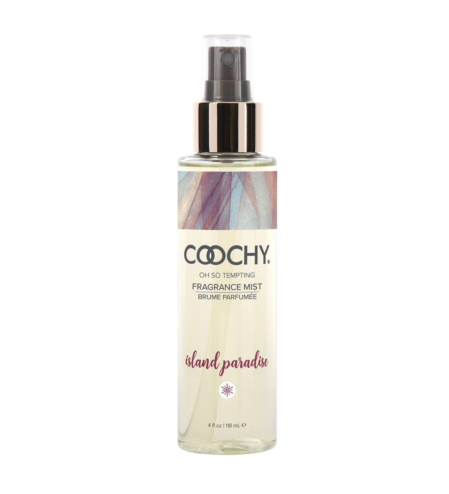 Coochy Fragrance Mist Body Spray - Organic Boost of Scent for Skin & Hair - Infused w/Acai Berries & Mangosteen - Island Paradise 4floz/118ml - Buy Online on GoSupps.com
