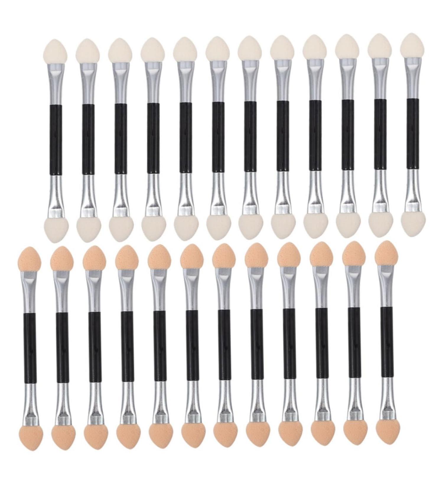 Mikinona 24pcs Latex Eye Shadow Stick Women Eye Shadow Brush Eyeshadow Double Sided Small Makeup Brush Eye Makeup Makeup Supplies Eyeshadow Blending Brush - Buy Online on GoSupps.com