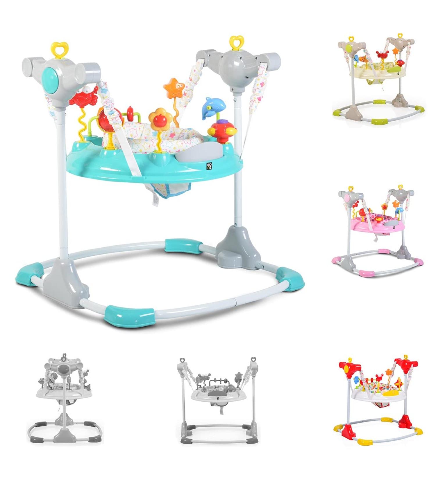 Cangaroo Hopser Vista: Adjustable Bouncer with Play Center Music & Lights - Turquoise | International Shipping Available - Buy Online on GoSupps.com