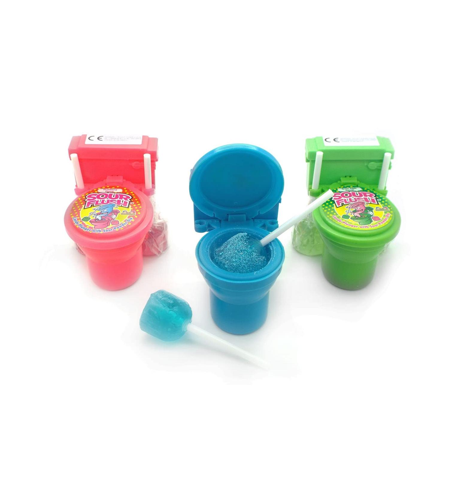 Sour Flush - 6 Toys & Novelty Sweets