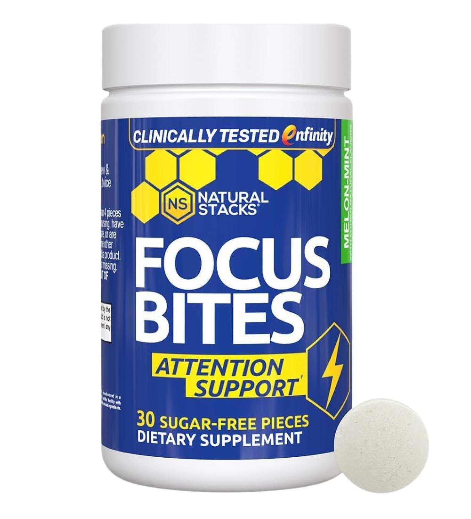 Paraxanthine Supplement 100mg - Caffeine Free Focus Supplement for Productivity & Attention Support - Clinically Tested Enfinity Paraxanthine - Jitter Free Energy Support - 30 Melon Mint Focus Bites Melon Mint 30 Count (Pac  - Buy Online on GoSupps.com