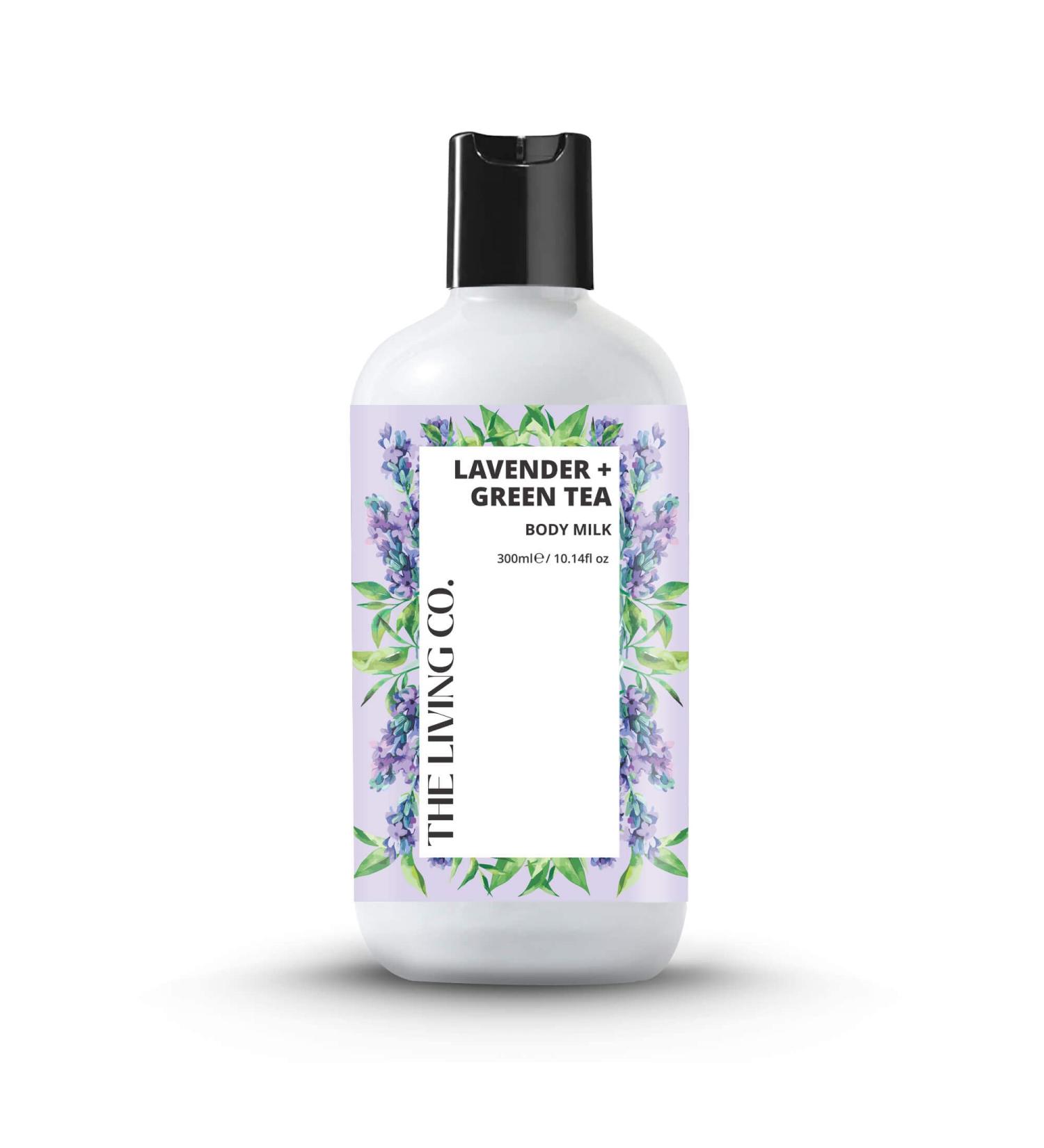 THE LIVING CO. Lavender + Green Tea Body Milk - 300ml - Buy Online on GoSupps.com