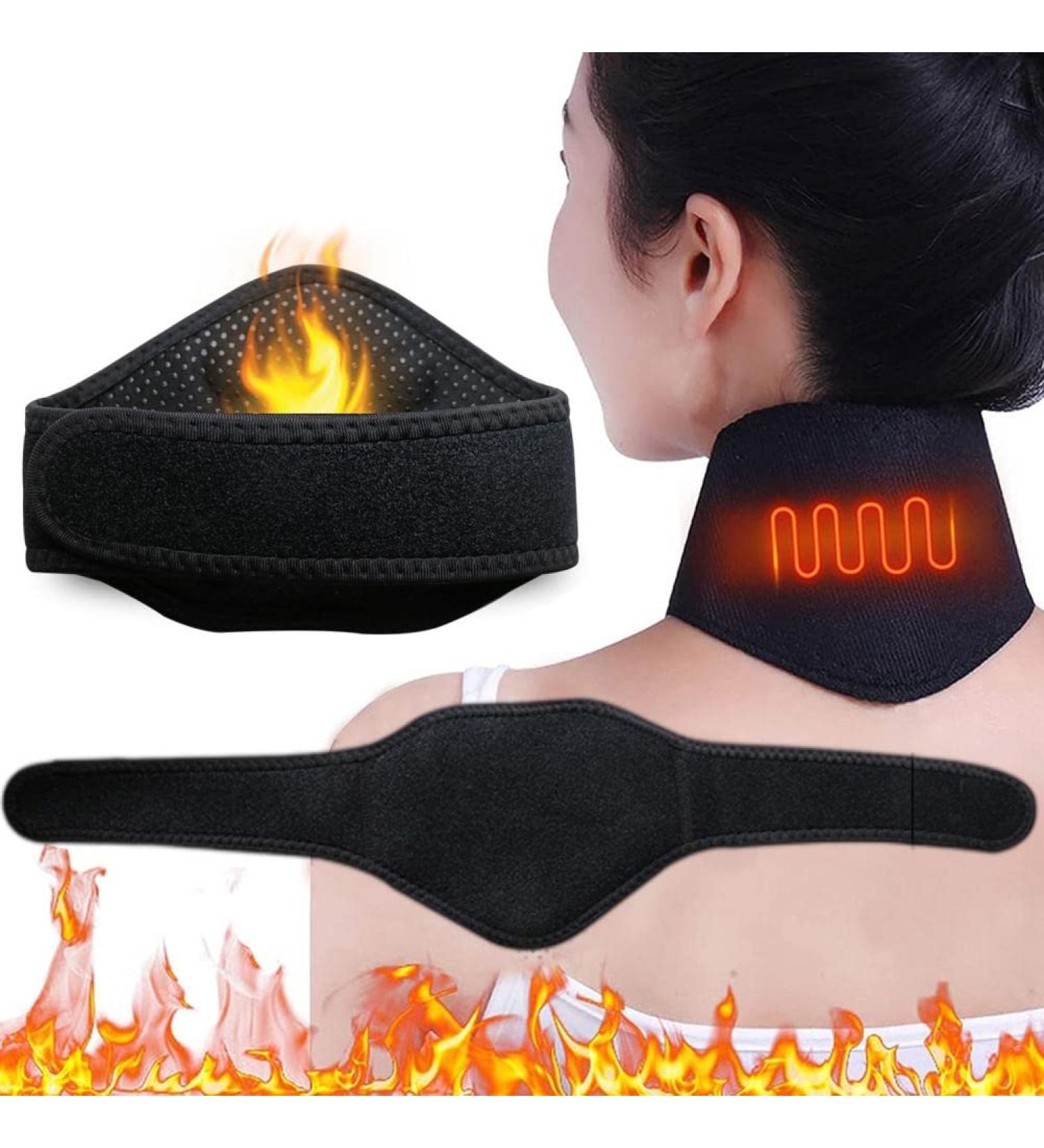 Kenanlan Neck Brace - Magnetic Thermal Self-Heating Neck Pad Massager 9 Magnetic Stones Ultimate Neck Support & Pain Relief - International Shipping Available - Buy Online on GoSupps.com