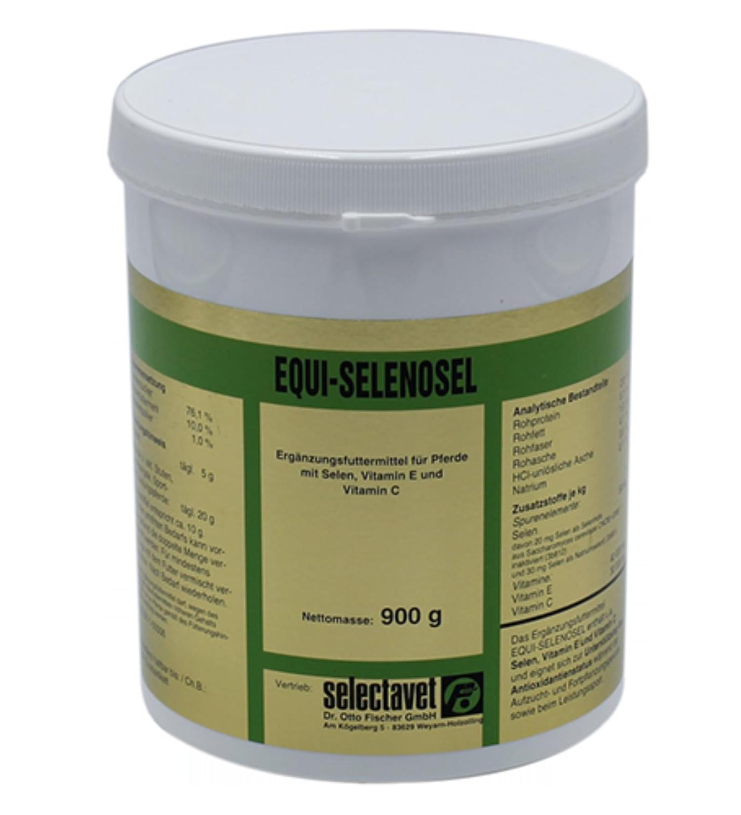 Selectavet Equi Selenosel |900 G |Supplementary feed for horses |To support antioxidant status during rearing reproduction and competitive sports
