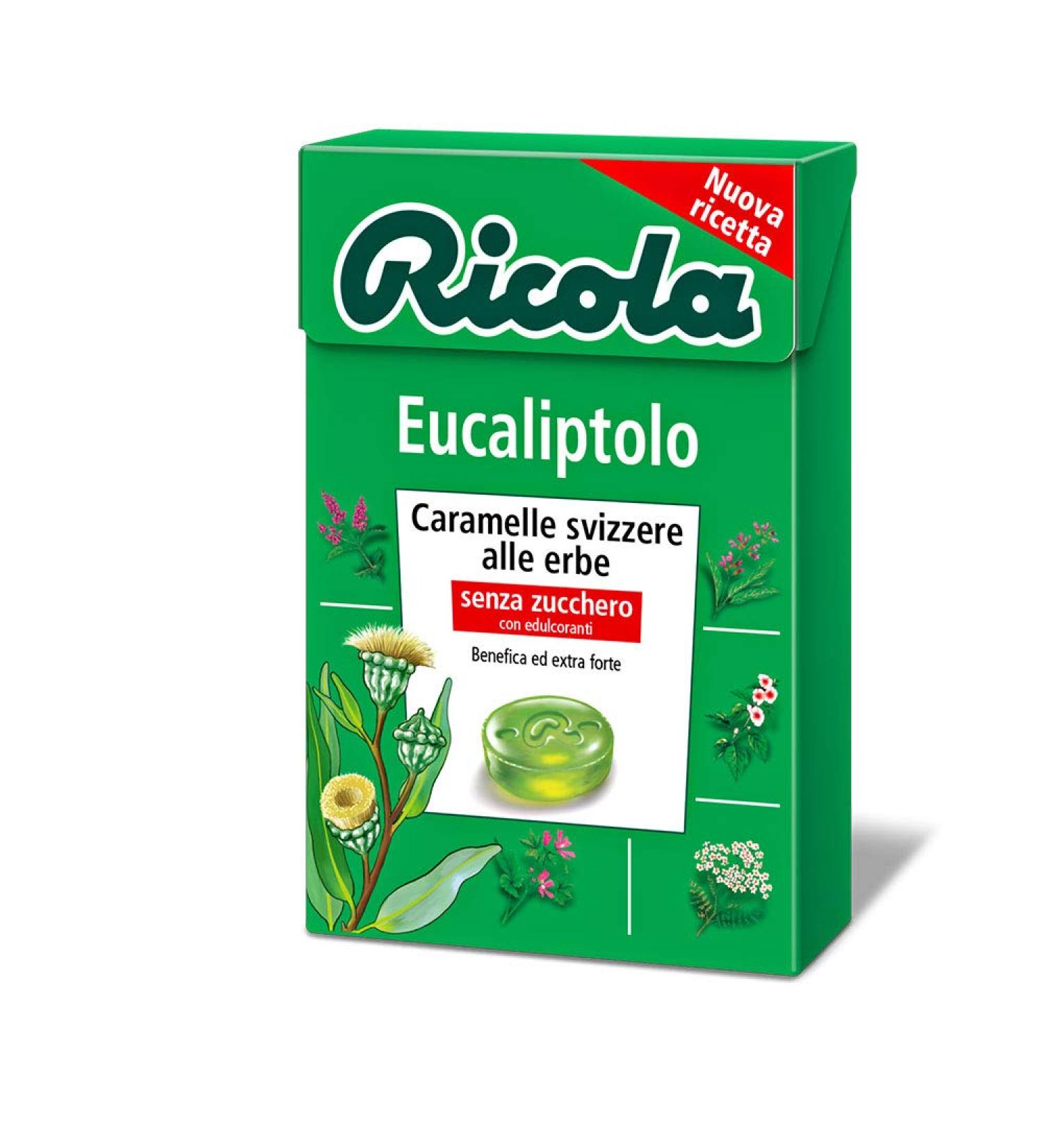Ricola Eucalyptus Curtain Box of 20