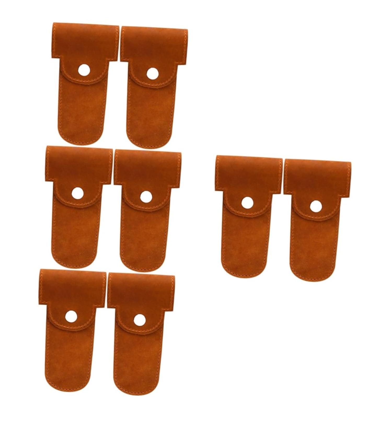 Angoily Leather Razor Case - 8 Stk Men's Razor Accessories & Protective Storage Bag - Buy Online on GoSupps.com