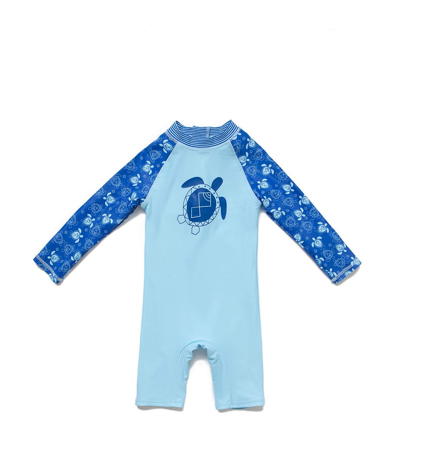 BONVERANO Baby Boys Swimsuit UPF 50+ Long-Sleeve Sea Turtle 6-9 Months - Buy Online on GoSupps.com