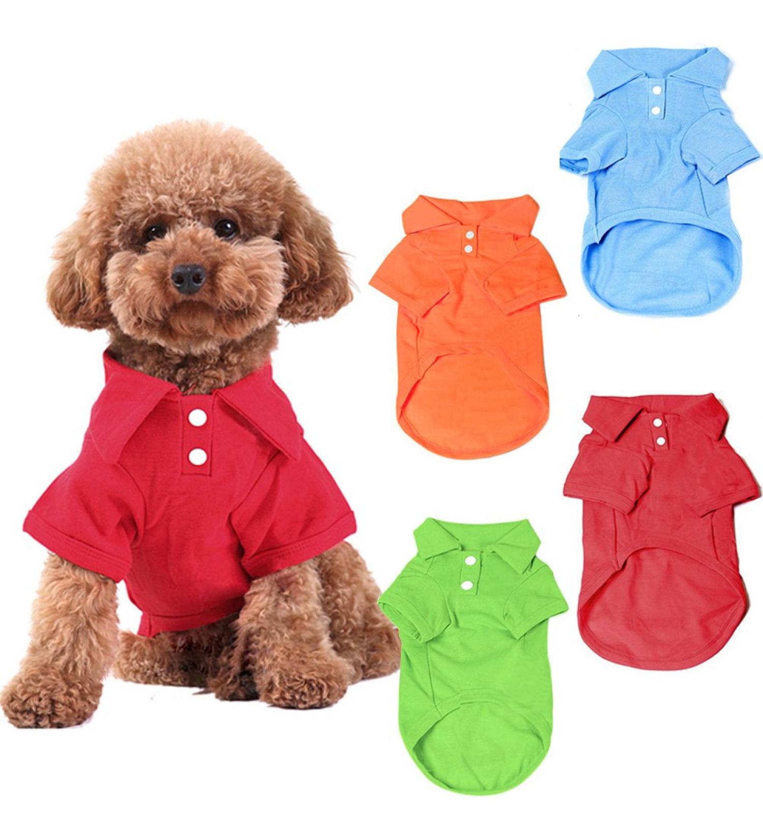 KINGMAS 4 Pack X-Small Dog Shirts - Pet Puppy T-Shirt Clothes Outfit Apparel Coats - Buy Online on GoSupps.com