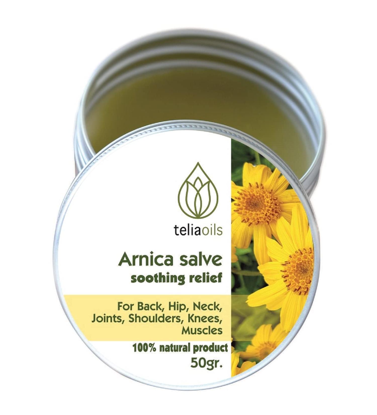 Teliaoils Arnica Salve | Soothing Relief for Joint Pain Cramps & Muscle Discomfort - International Shipping Available - Buy Online on GoSupps.com