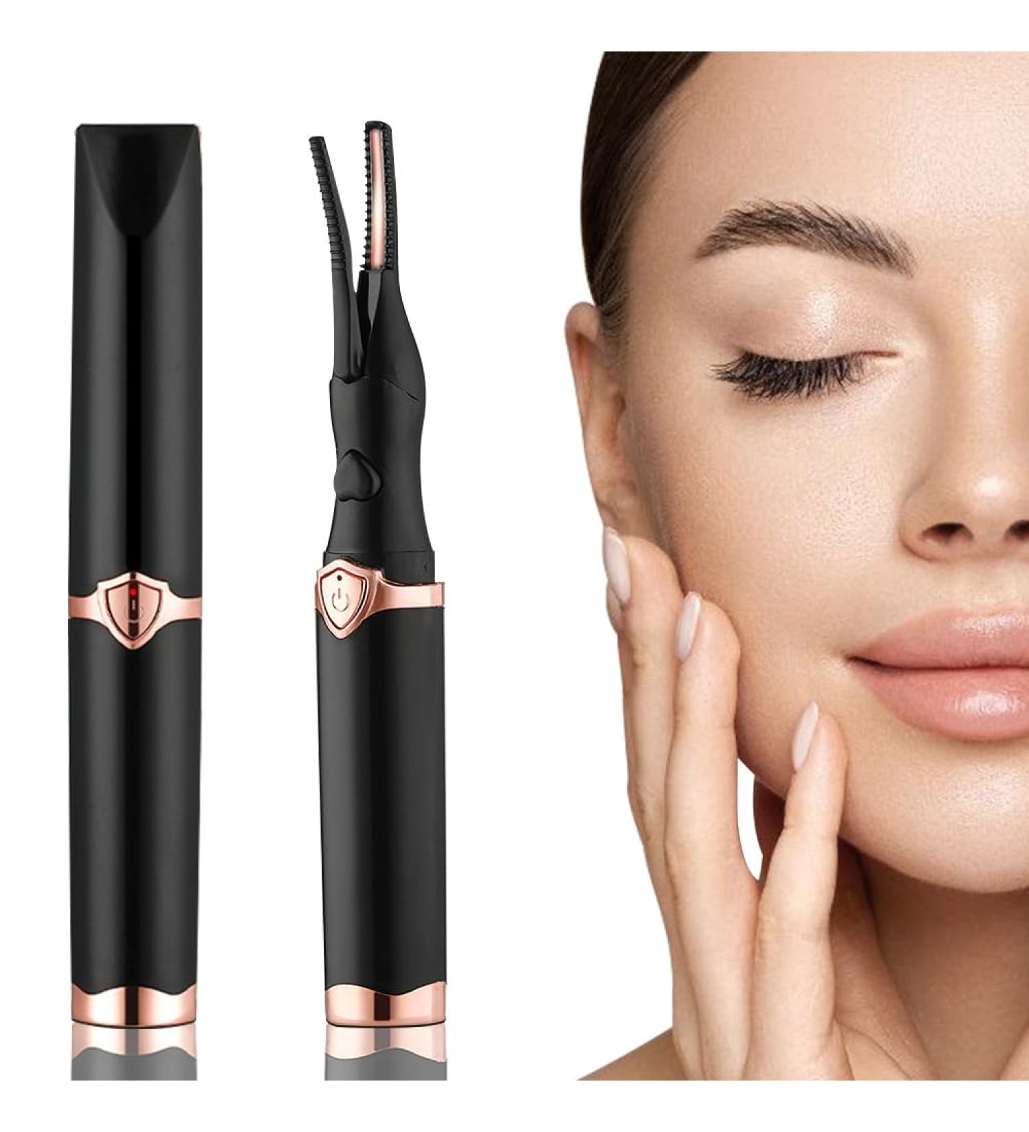 DASIAUTOEM Heated Eyelash Curler Electric Eyelash Brush 2-in-1 Eyelash Curler Quick Heating Eyelash Curler with 3 Temperature Modes for All Eyelashes Faster Long Lasting Swing - Buy Online on GoSupps.com