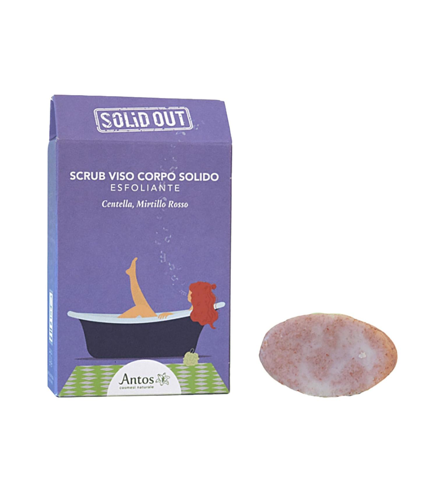  ANTOS ANTOS - Solid Body Face Scrub - Exfoliating 25g - Centella and Cranberry - Solid Out SOL8 - Buy Online on GoSupps.com