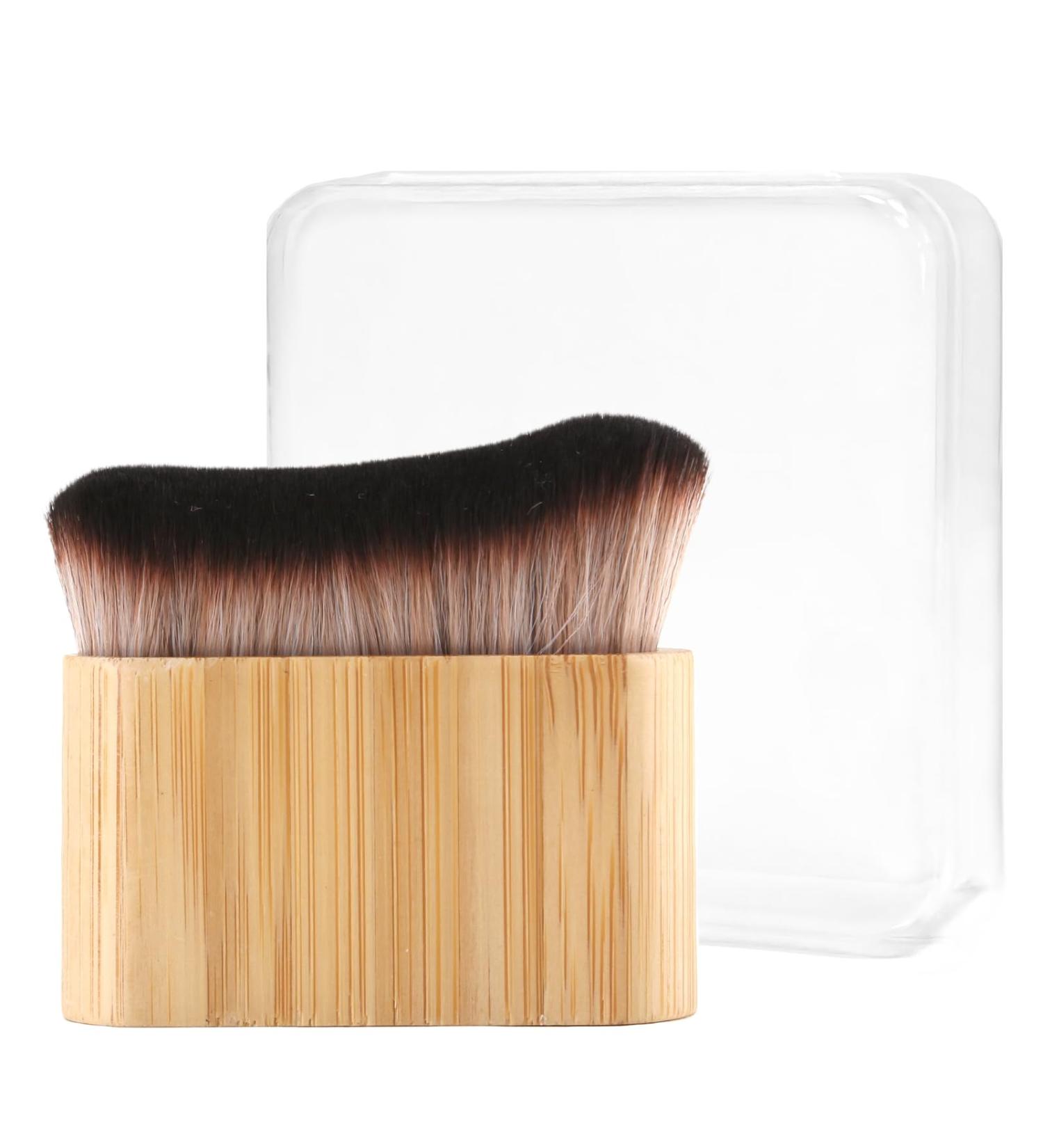 Self Tan Brush - Multi-Use Kabuki Brush for Body & Face | Eco-Friendly Bamboo Tanning & Makeup Brush - Buy Online on GoSupps.com
