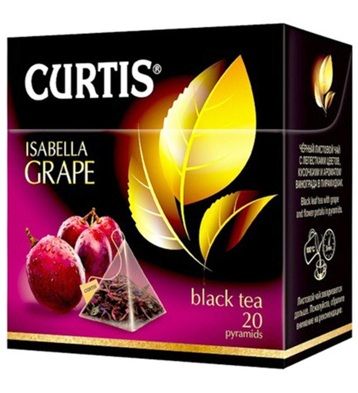 Curtis Curtis Tea with pyramid bag - Different varieties of tea (Isabella Grape black tea)