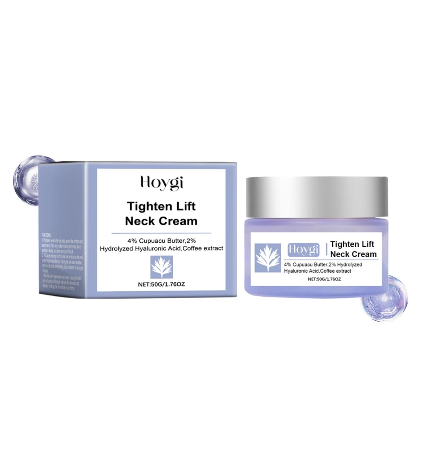 ARANYA Tighten Lift Neck Cream with Hyaluronic Acid Coffee Extract Shea Butter for Anti-Aging Fine Lines Wrinkles Professional Formula Quick Absorbing Non-Greasy 1.76oz - Buy Online on GoSupps.com