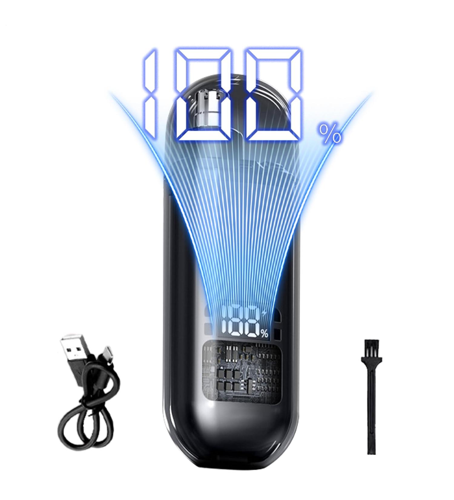 Nose Hair Trimmer Nose Hair Trimmer for Women Wireless Device with Digital Display Waterproof Trimmer Set Face Care for Men Women Eyebrow Removal Black - Buy Online on GoSupps.com