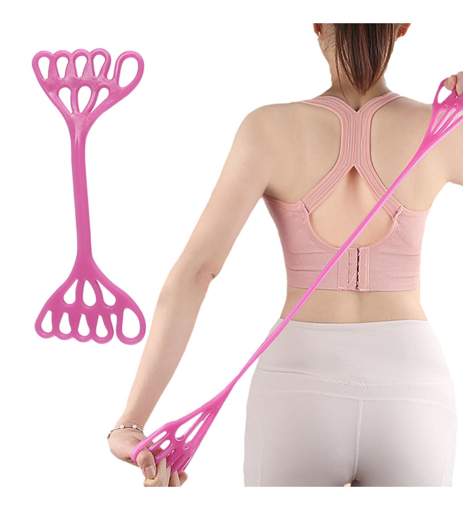 Shoulder Stretch Strap - Durable Arm & Back Exercise Band with 5 Finger Rings for Effective Home Gym Workouts | Perfect for Stretching & Fitness - Buy Online on GoSupps.com