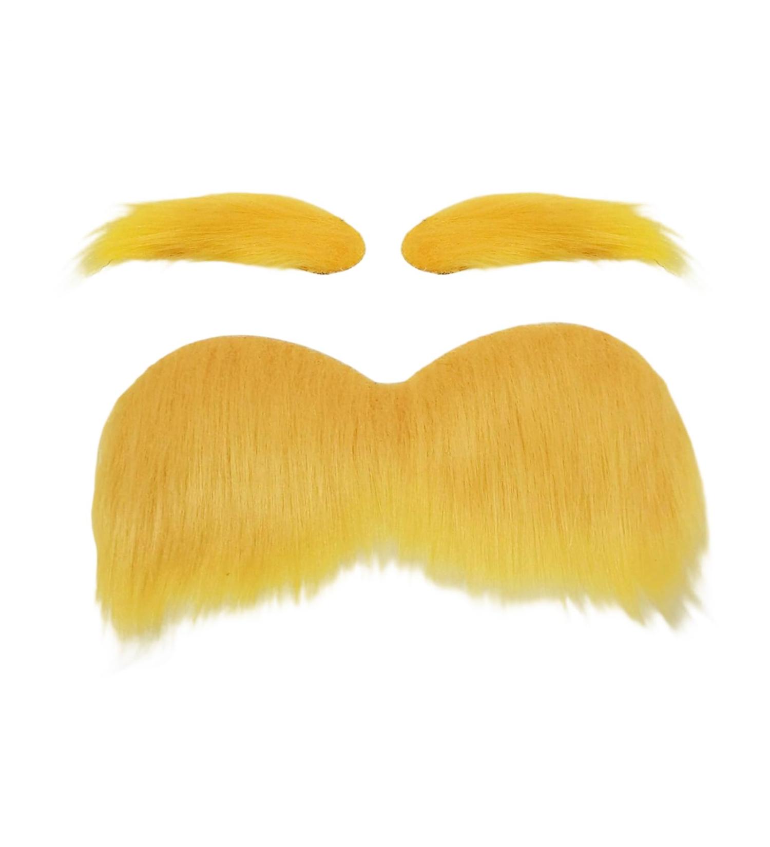 Moustache Auto-Adh sif Orange - Accessoire Photo Dr le | Sourcils Et Poils Faciaux Pour D guisements | Parfait Pour Cosplay F tes D'Halloween v nements Festivals Spectacles Sur Sc ne Ou Vacances - Buy Online on GoSupps.com