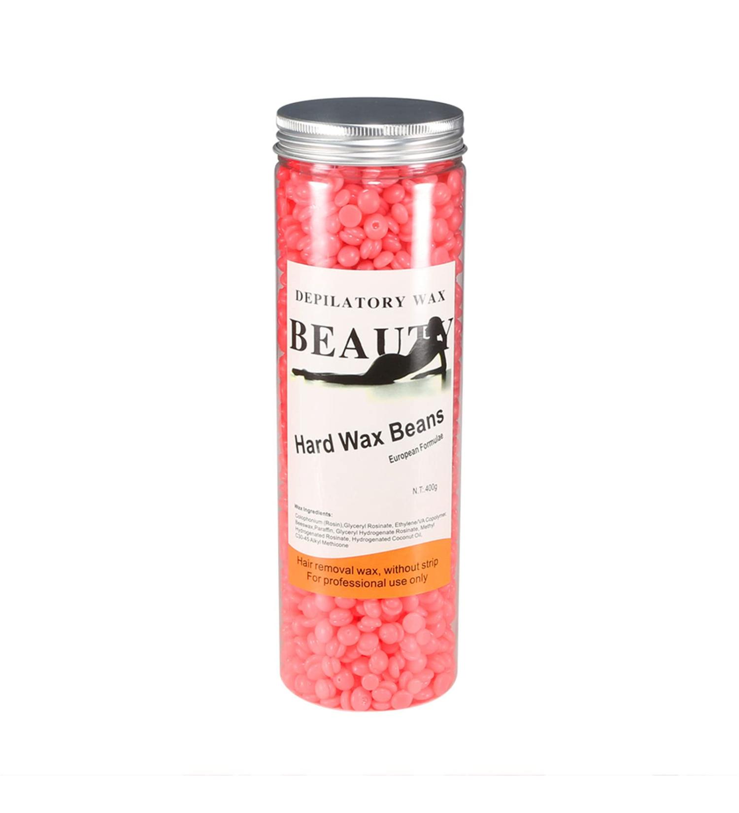 Natural Vegetable Wax Pearls for Professional Hair Removal | 400g Strawberry | Full Body Face Legs & Armpits Wax Beans - Buy Online on GoSupps.com