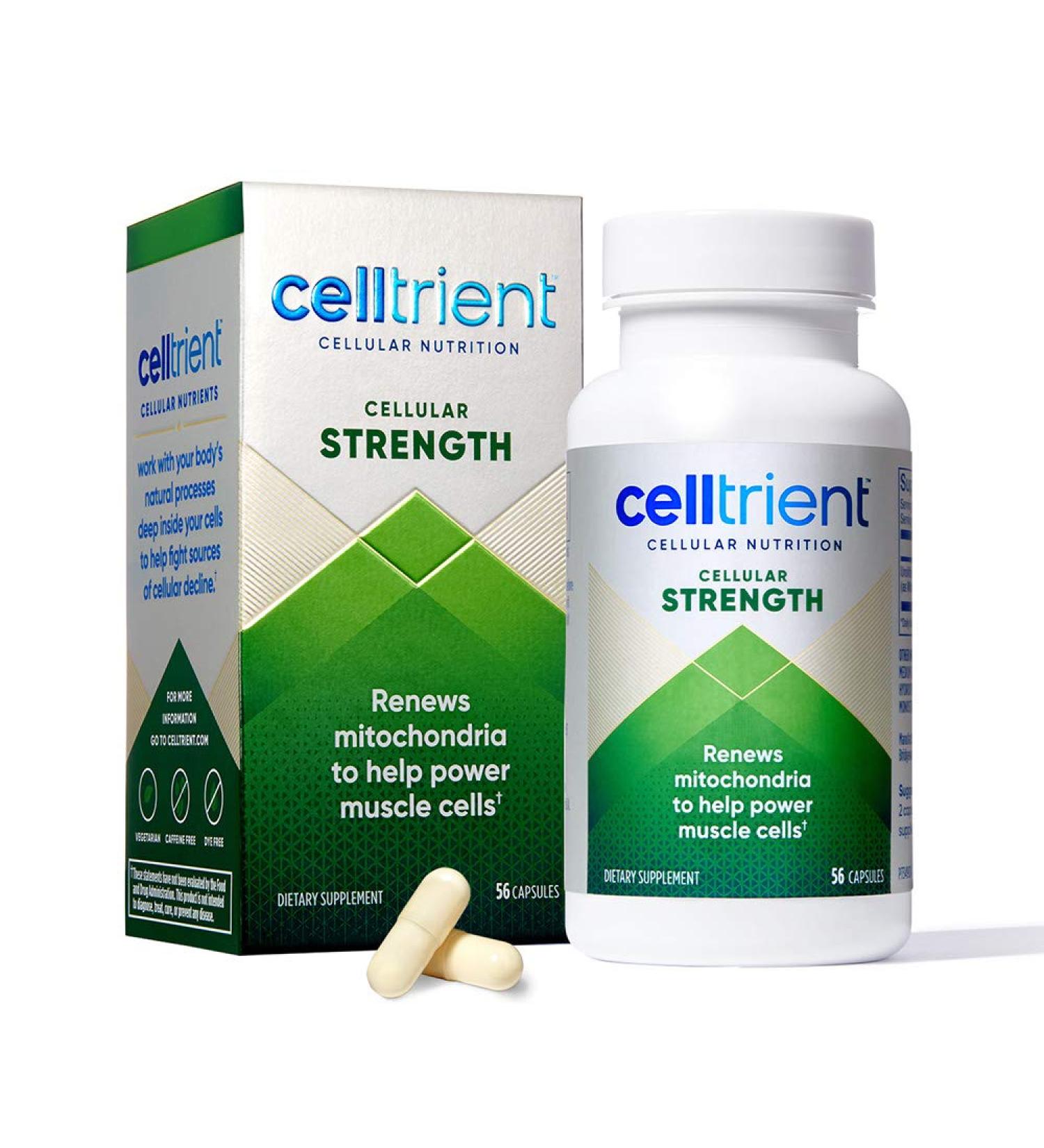 Celltrient Strength Capsules 56 Count - Potent Antioxidant Supplement (Pack of 1) - Buy Online on GoSupps.com