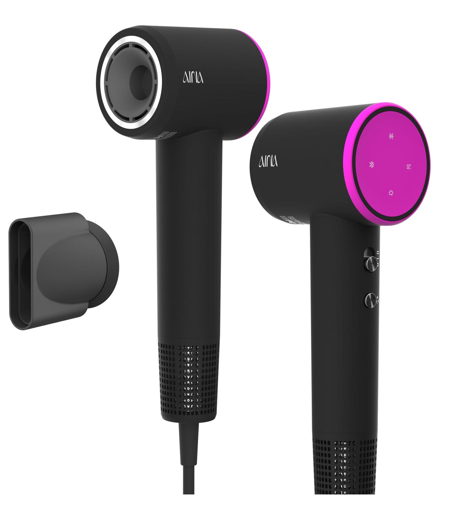 AINA 2000WE Hair Dryer Blow Dryer - Brushless High Speed Motor, Lightweight Ionic Travel, Sexy Rose Color - Buy Online on GoSupps.com