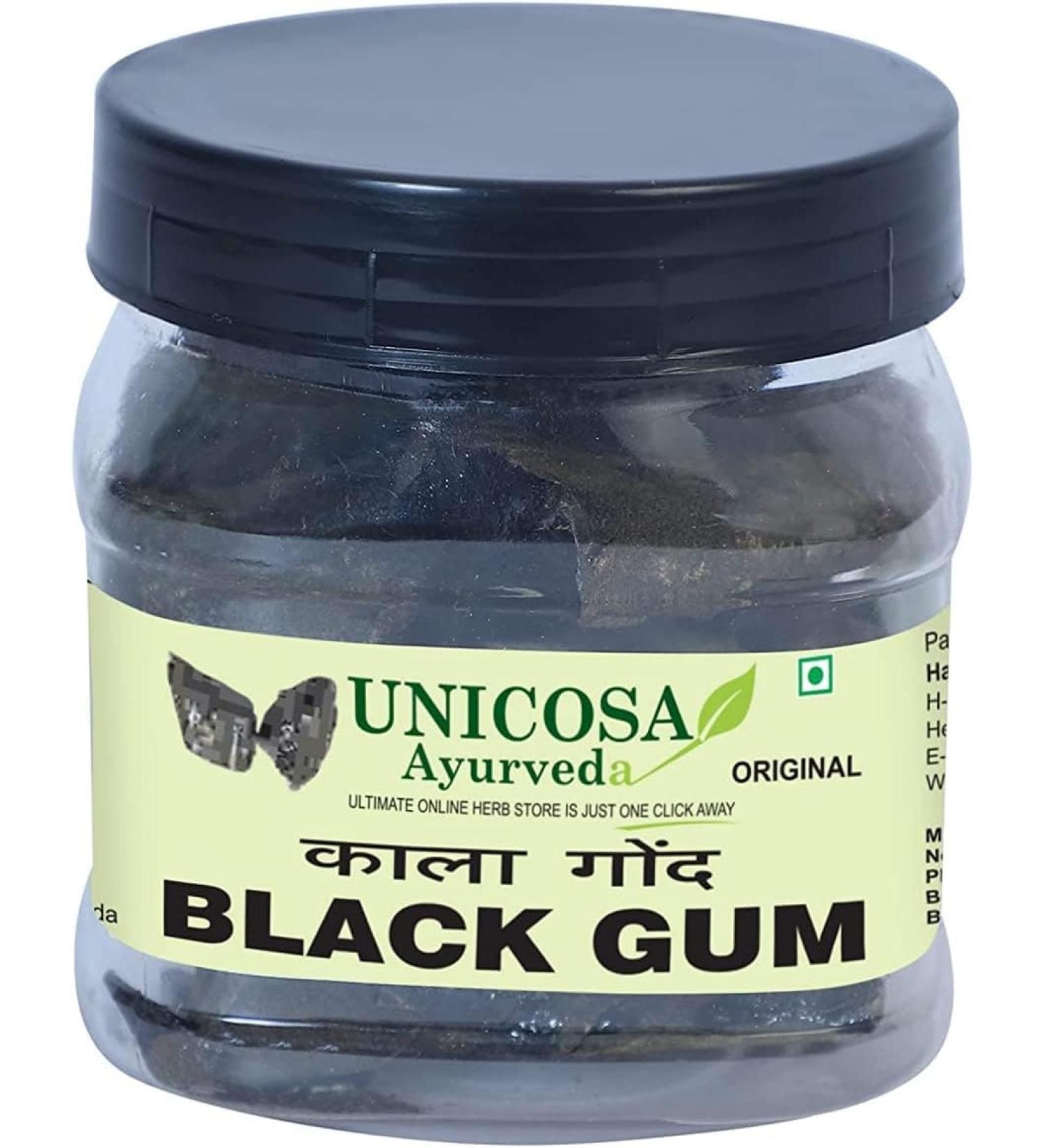 LOJII Ayurveda Natural & Organic Kala Gond 100 gm Gond Siyah Pure Jadibooti Helps relieve joint pain muscle pain bone pain nerve pain Lab tested and certified - Buy Online on GoSupps.com