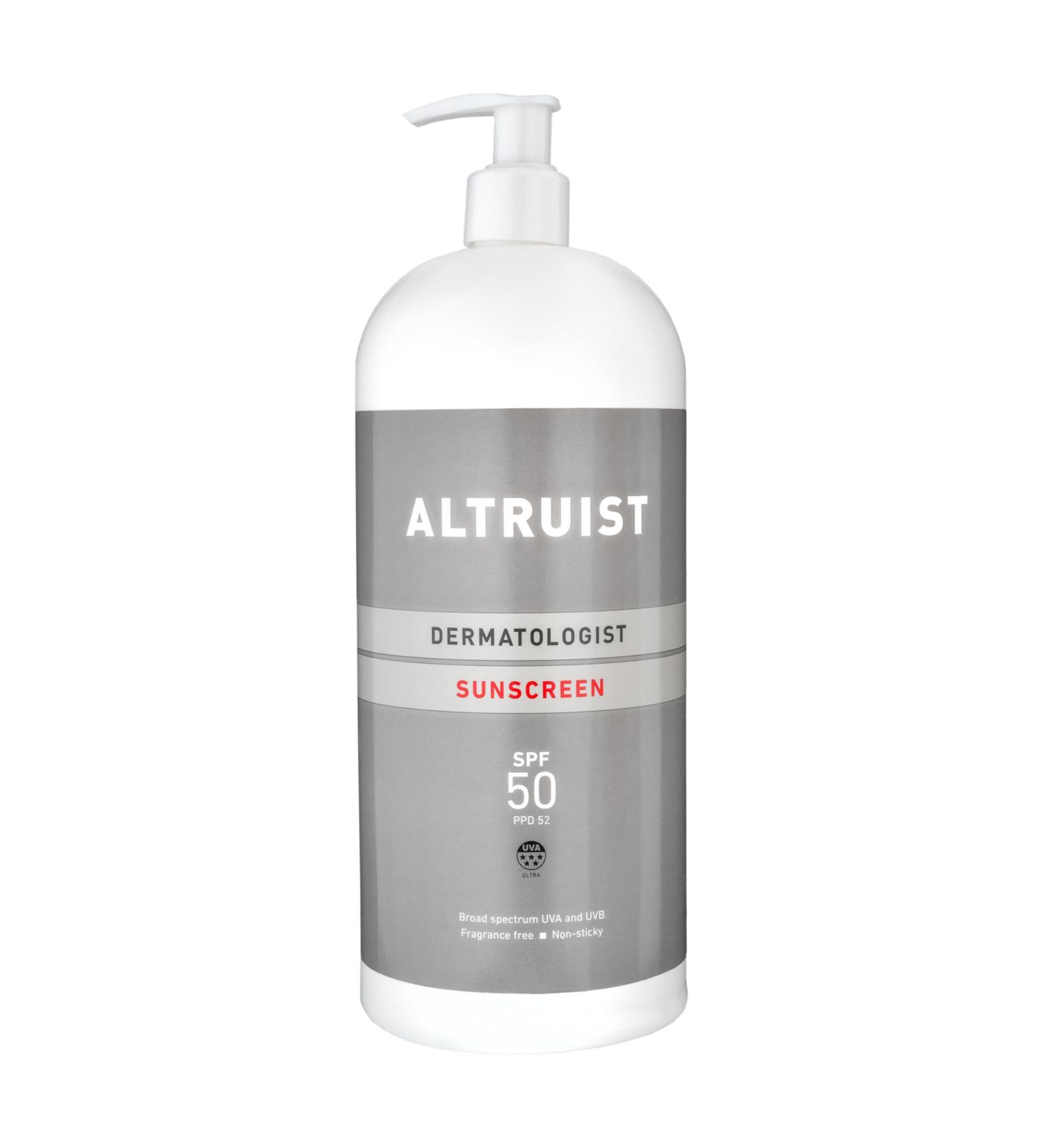 ALTRUIST Sunscreen SPF50 1 litre - Buy Online on GoSupps.com
