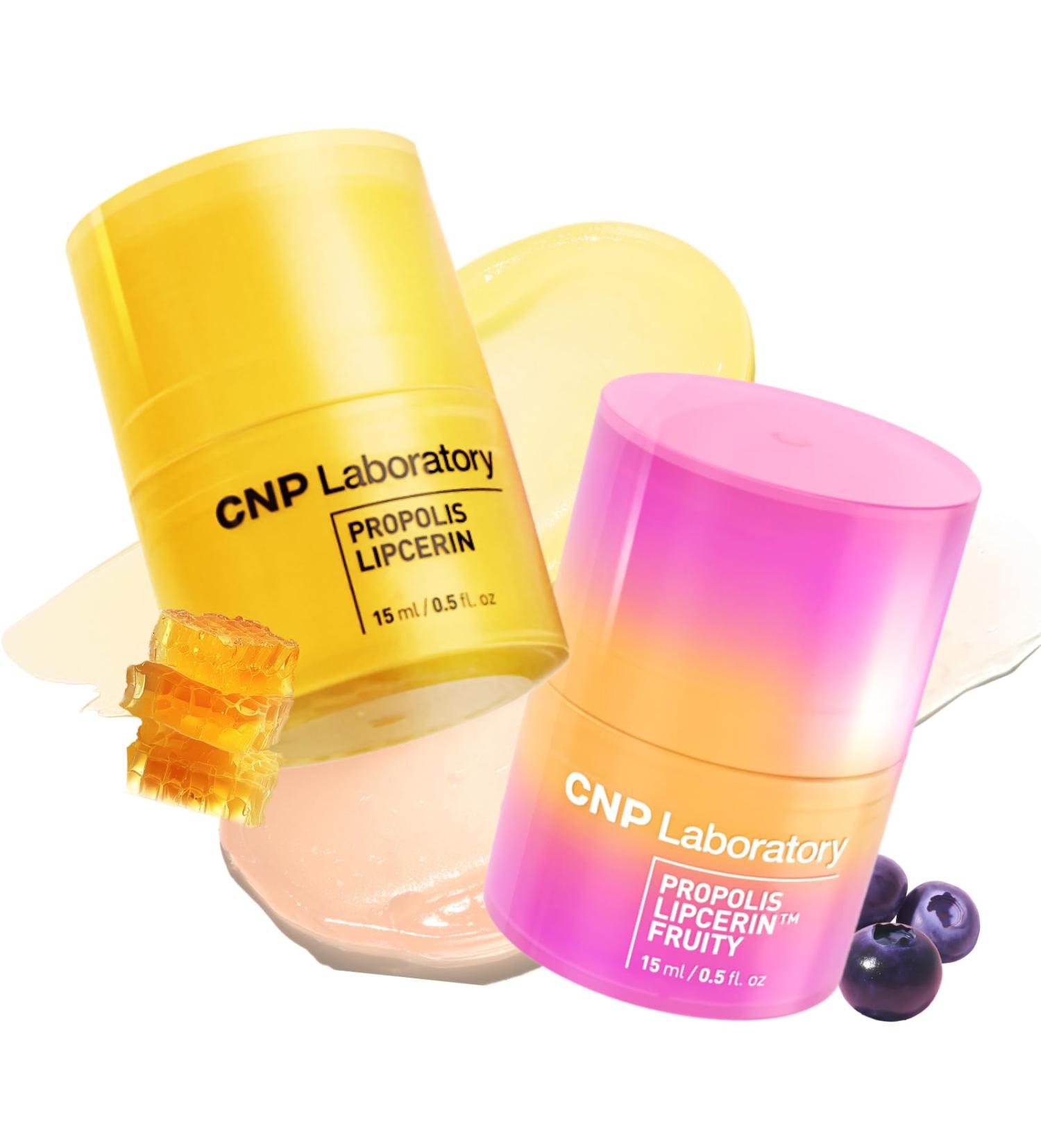 CNP Lip Duo - Honey Lip Butter Bundle | Hydrating Overnight Manuka Lip Balm & Mask 12hrs Long-lasting Moisture Gentle Exfoliation Korean Skin Care - Buy Online on GoSupps.com