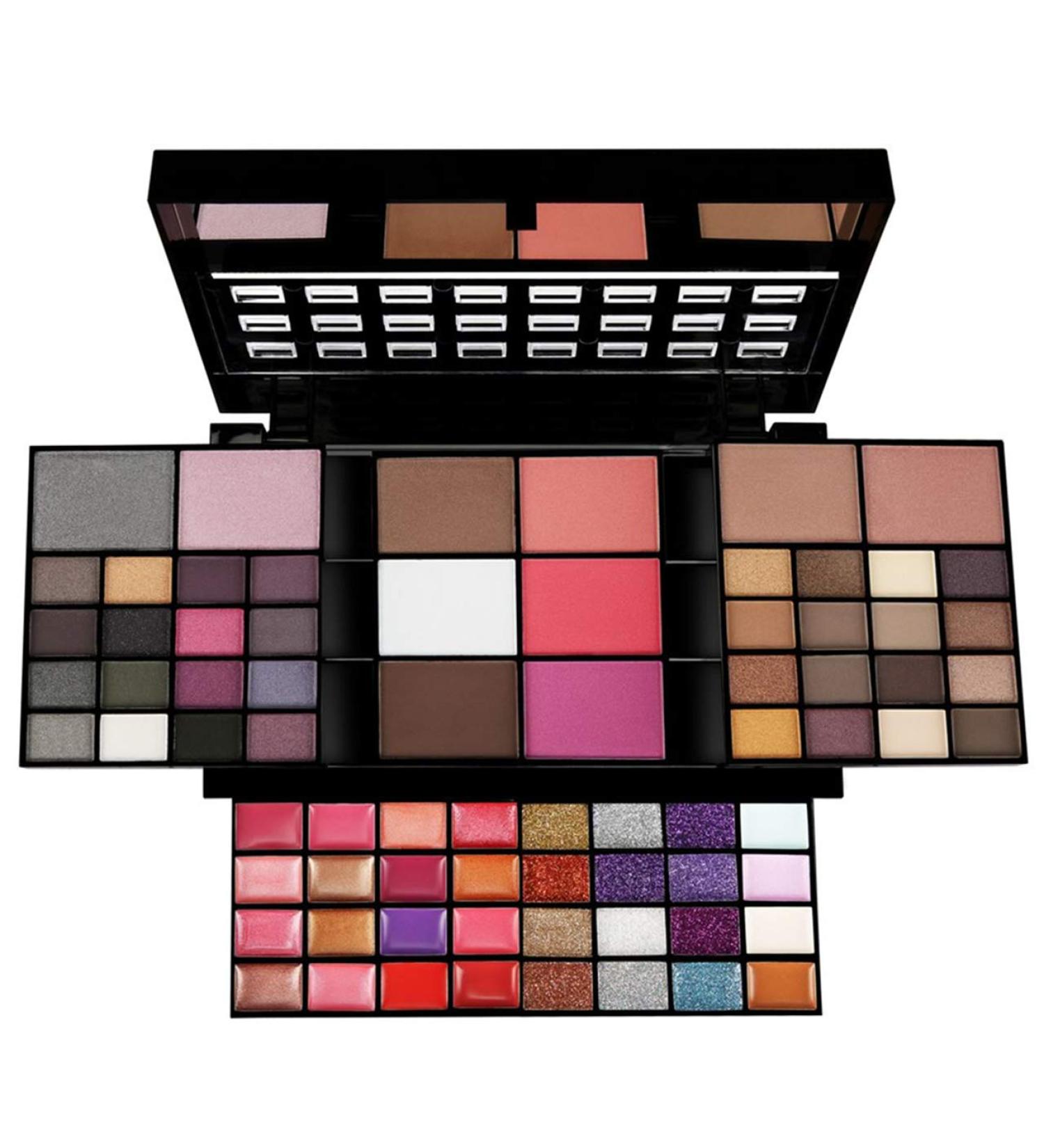 Pure VIE 74 Colors Makeup Kit - Professional Eye Shadow Concealer Rouge & Lip Gloss Palette for Personal & Professional Use - Buy Online on GoSupps.com