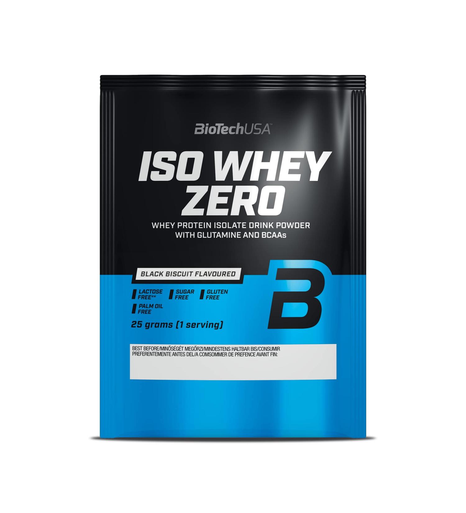 IsoWhey Zero Lactose Free Natural Black Biscuit 25g - Buy Online on GoSupps.com