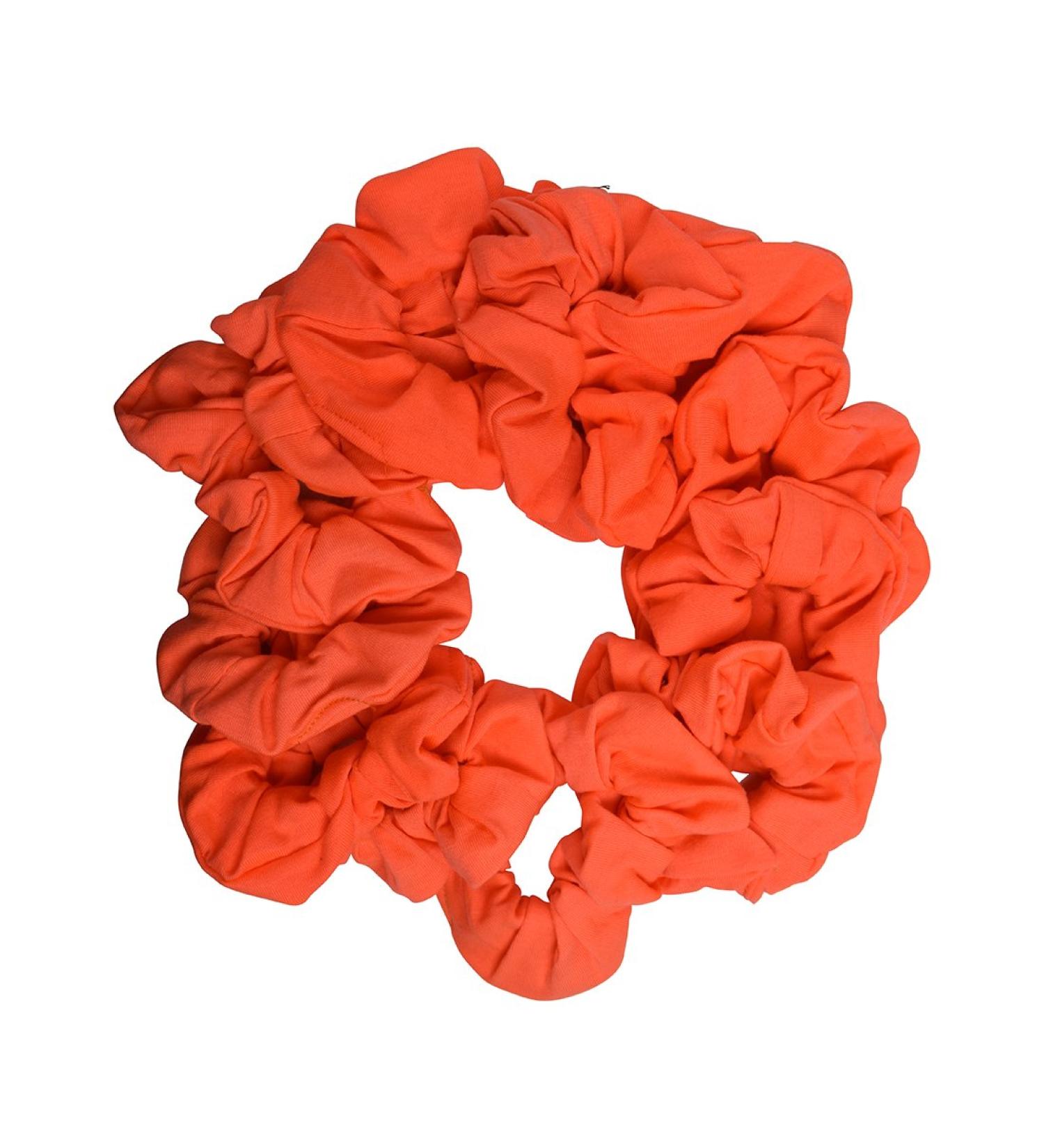 12 Pack Neon Orange Solid Hair Ties Scrunchies - Buy Online on GoSupps.com