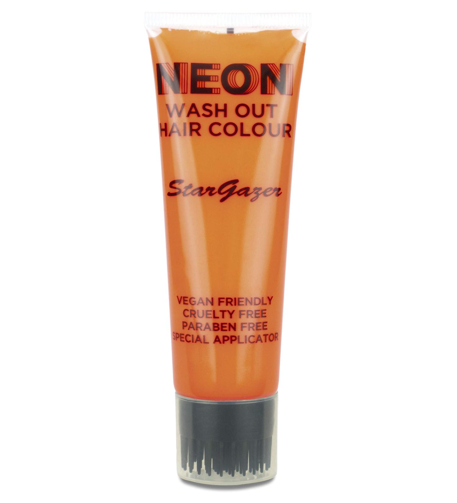 Stargazer Neon UV-Reactive Wash Out Hair Colour Super Vibrant Colour Orange Neon Orange - Buy Online on GoSupps.com