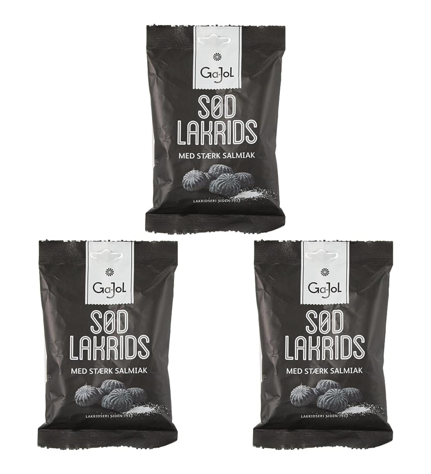 Buy Ga-Jol Liquorice Sod & Salmiak - 140g (Pack of 3) | International Shipping Available - Buy Online on GoSupps.com