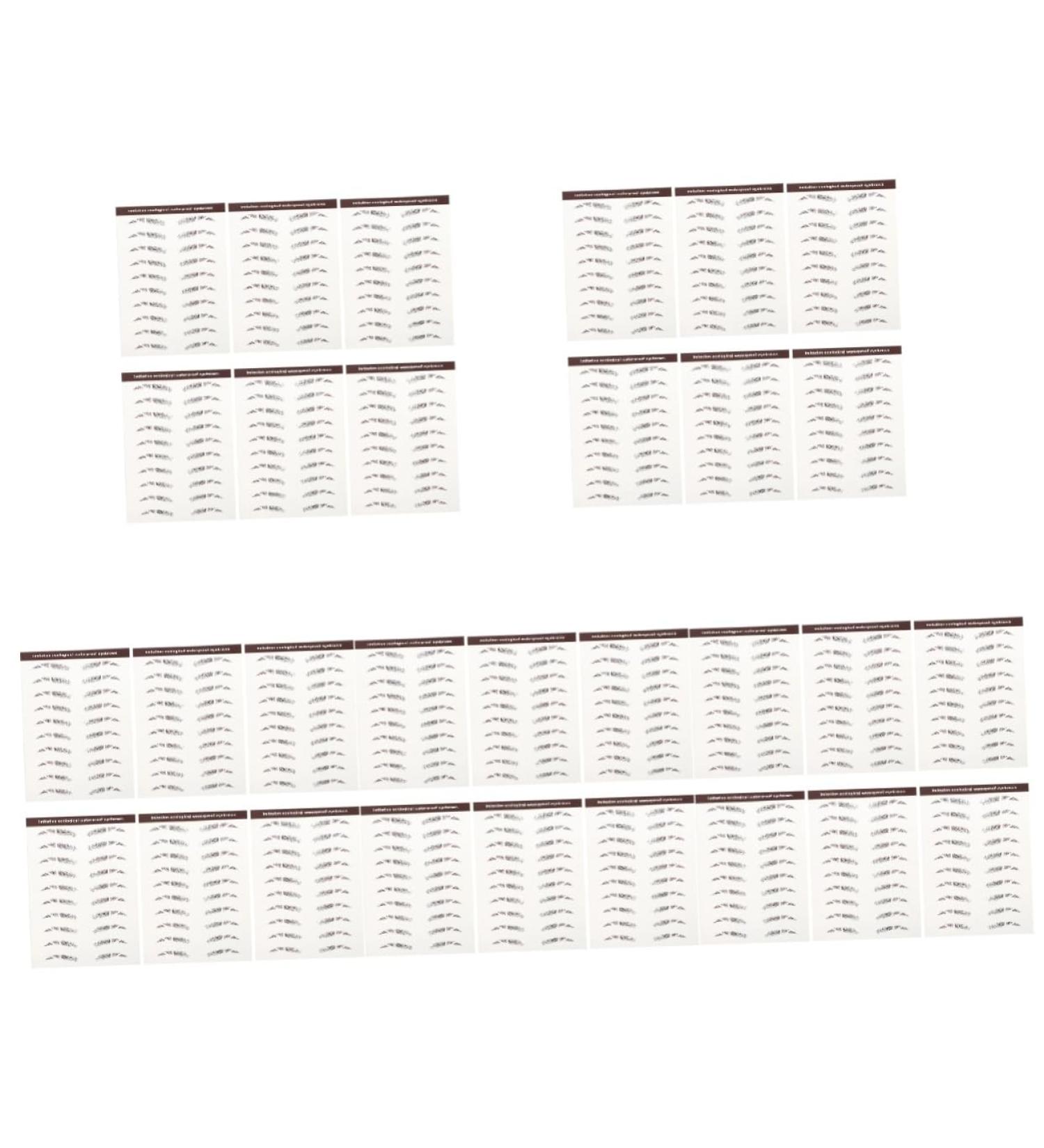 DOITOOL 30 Pcs Eyebrow Stickers Brown Eyebrow Sticker Imitation Eyebrow Tattoos Bionic Transfer Stickers 3d 6X1X0.1CMx5pcs Brownx5pcs - Buy Online on GoSupps.com