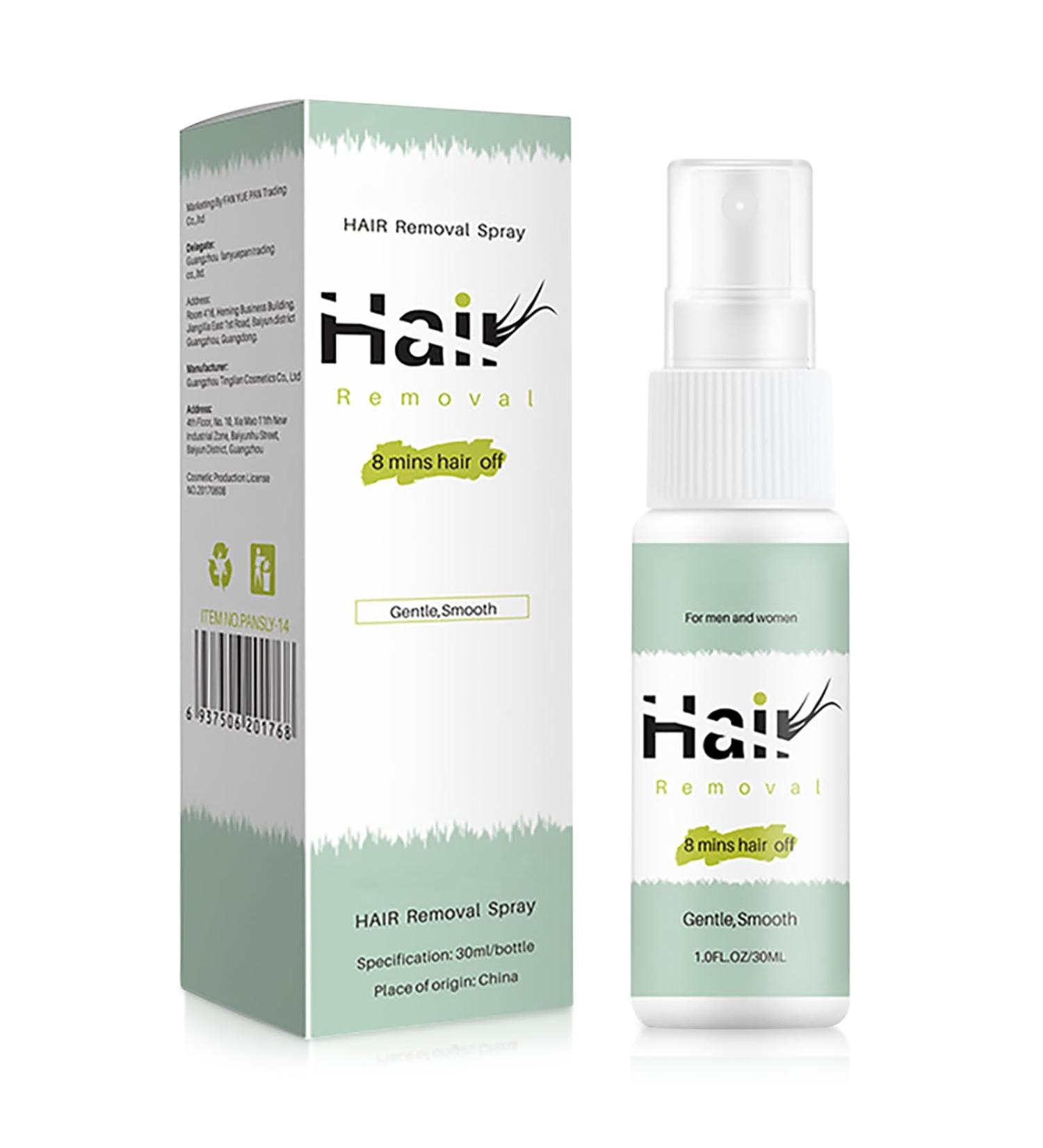  BROEYOUE 30ml hair removal spray 8-minute hair removal gently inhibits hair growth for underarms arms legs and the bikini area non-irritating hair removal products for men - Buy Online on GoSupps.com
