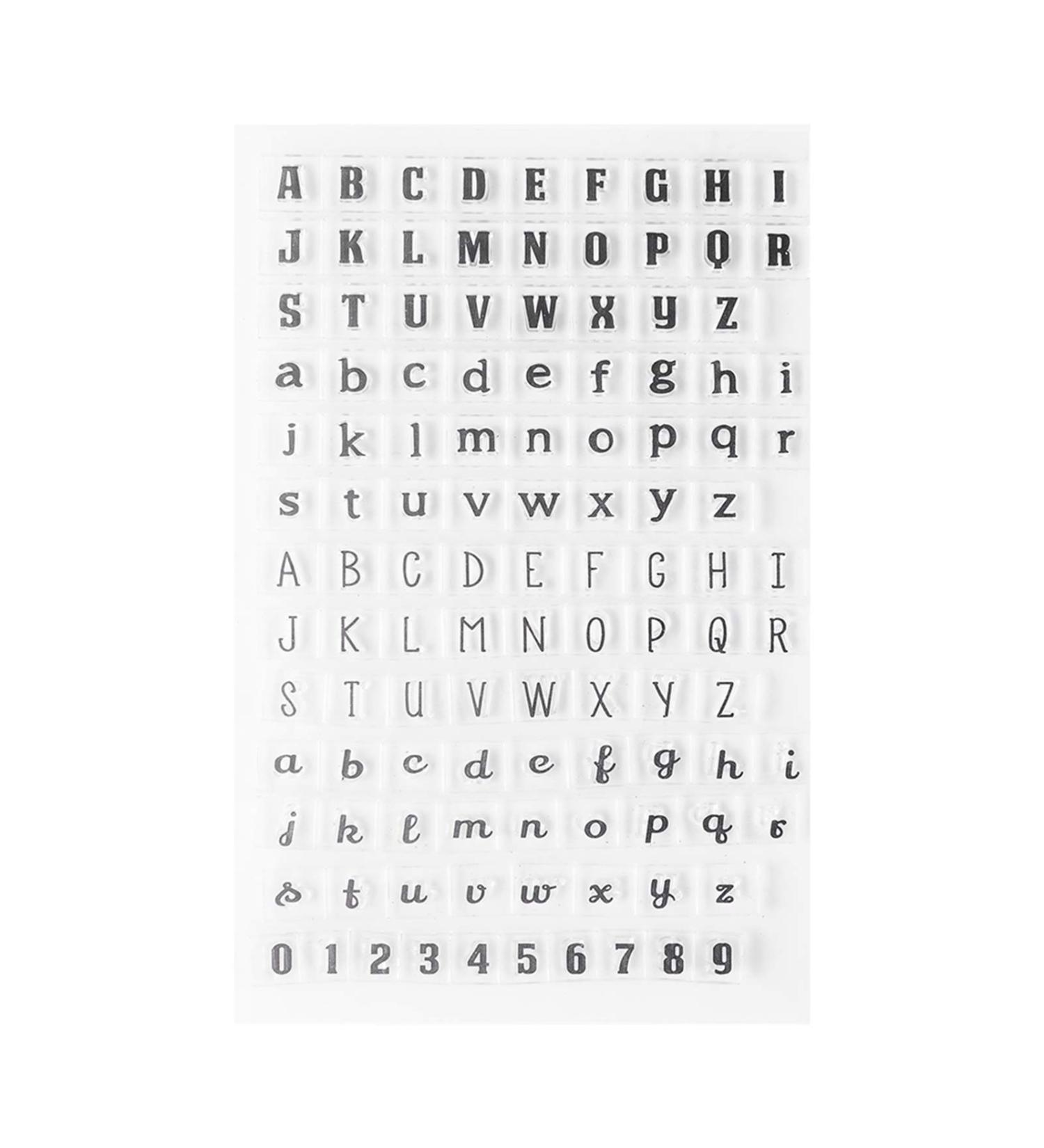 AUTO Transparent silicone tampons with alphabet letters board silicone tampon+number transparent tampon