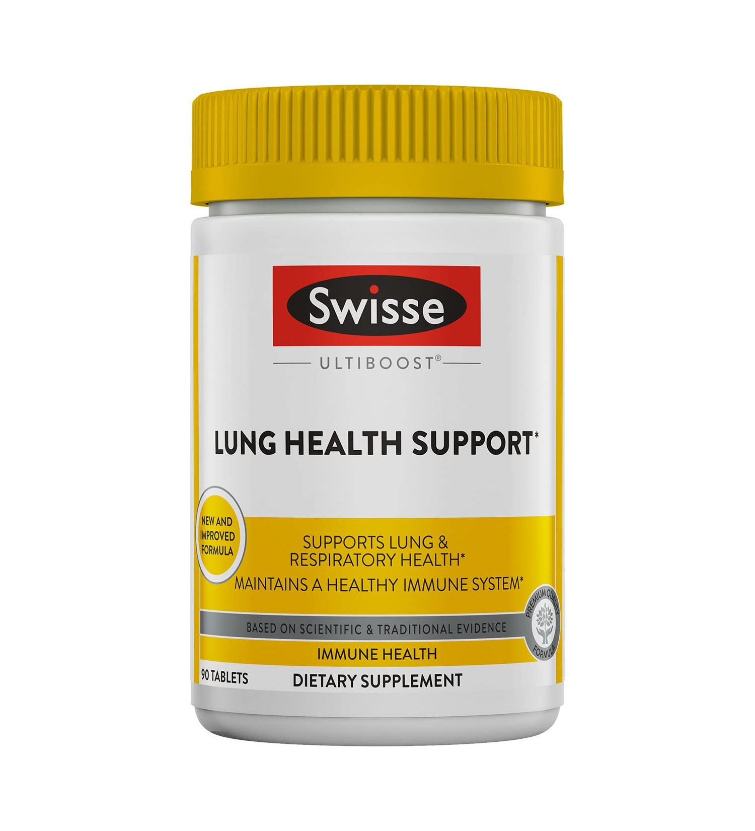 Swisse Ultiboost Lung Health Support - 90 Tablets for Respiratory Wellness - Buy Online on GoSupps.com
