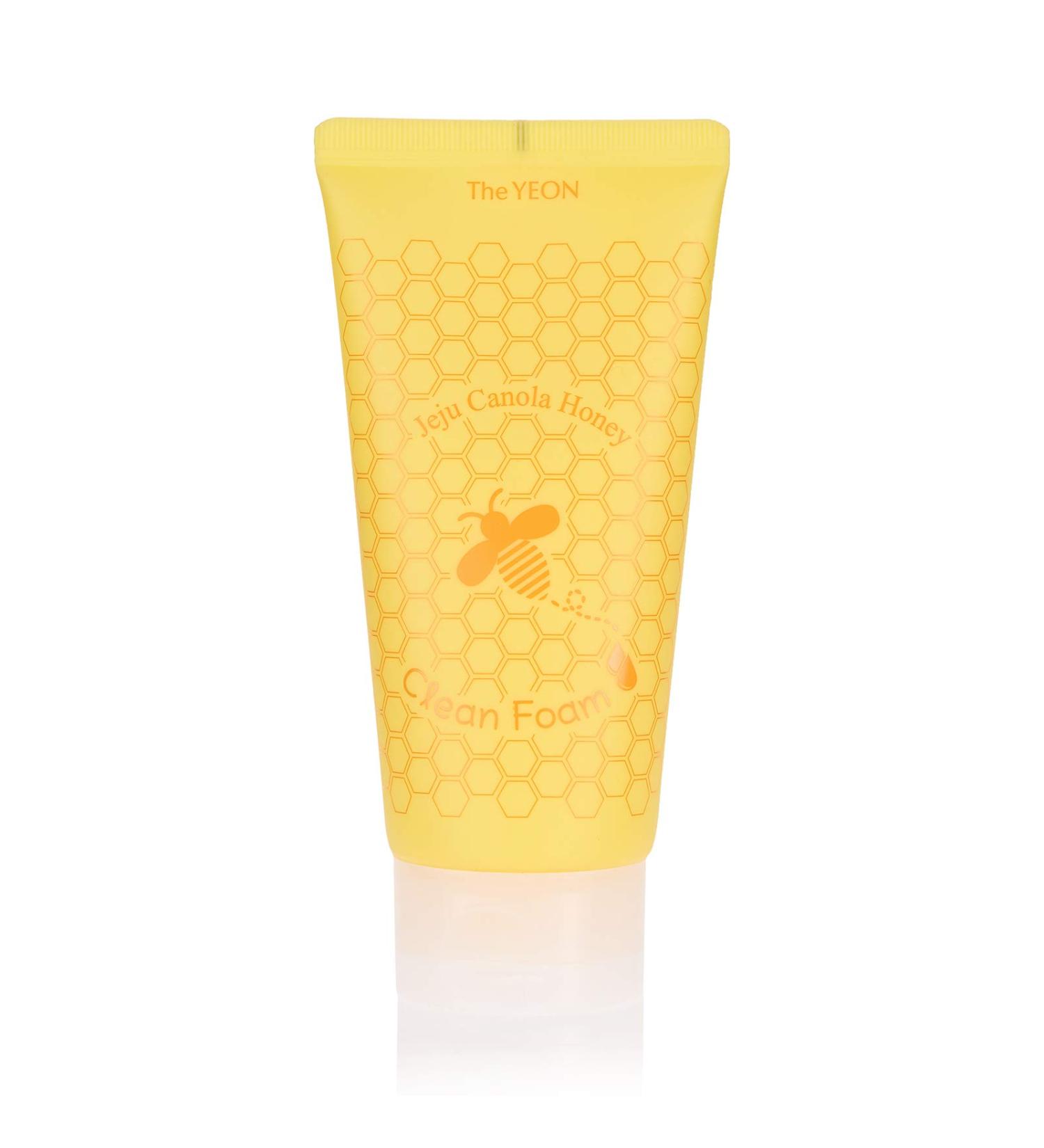 Buy TheYEON Jeju Canola Honey Clean Foam Nourishing & Hydrating Facial Cleanser for All Skin Types | International Shipping Available - Buy Online on GoSupps.com