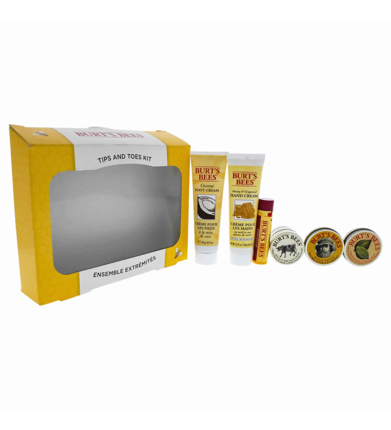 Burt's Bees Tips & Toes 6 Piece Kit for Women | Natural Nail Care & Foot Treatment | Buy Internationally - Buy Online on GoSupps.com