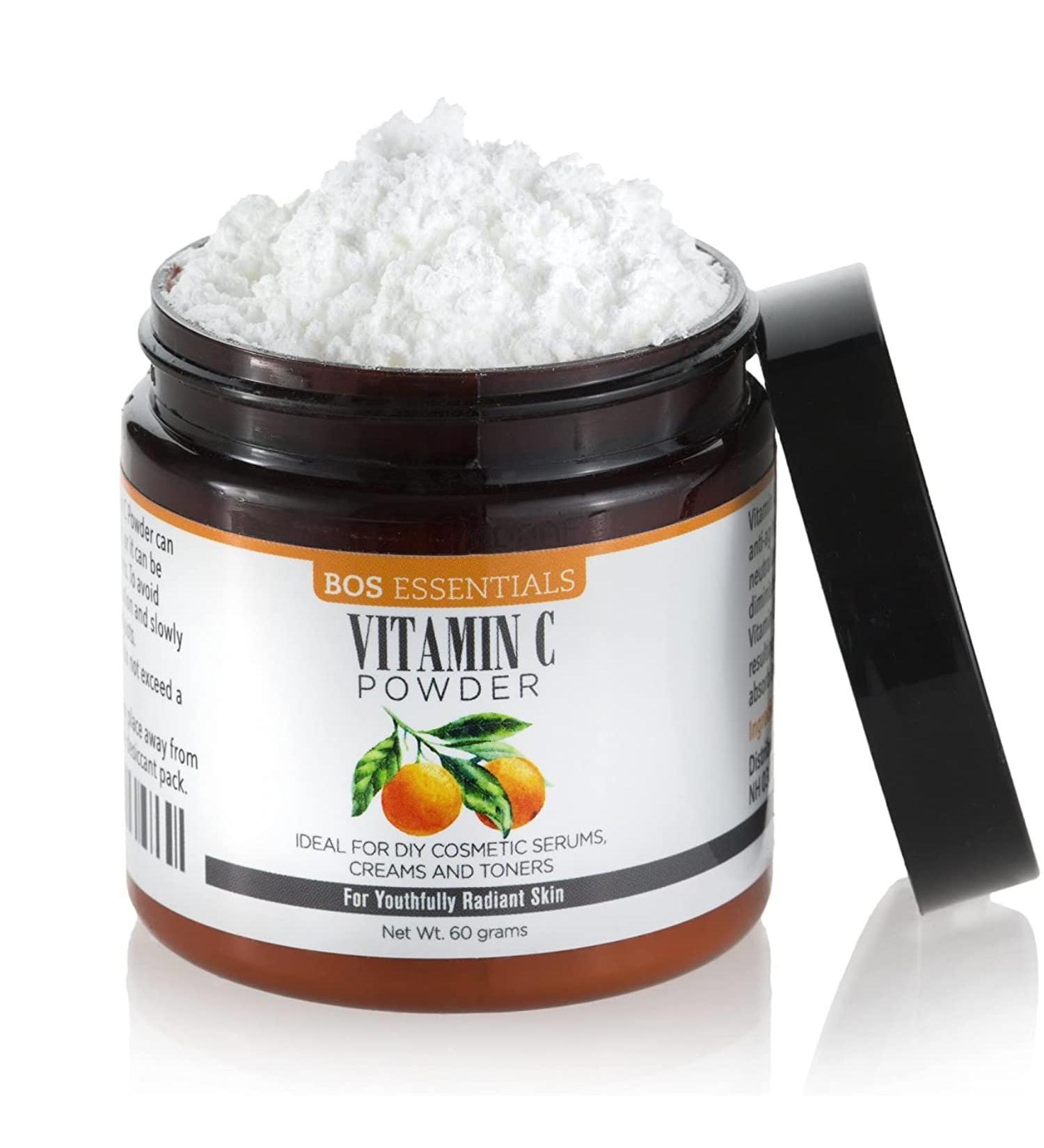 Ultra Fine Cosmetic Grade Vitamin C Powder | Instantly Dissolves in Water | DIY Vitamin C Serum for Face & Body | Skin Care Essential - Buy Online on GoSupps.com