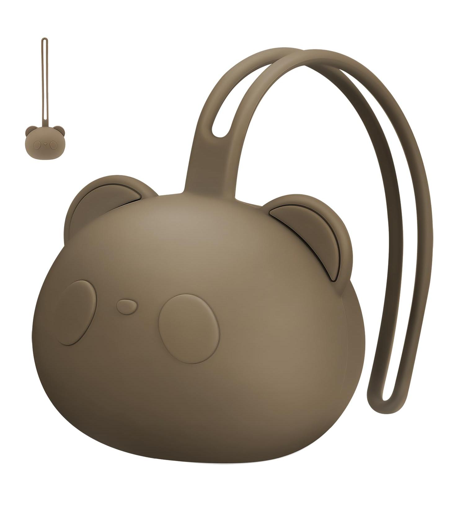 Airfish BPA-Free Baby Bear Silicone Pacifier Box - Ideal Travel Storage & Holder for Girls - Buy Online on GoSupps.com