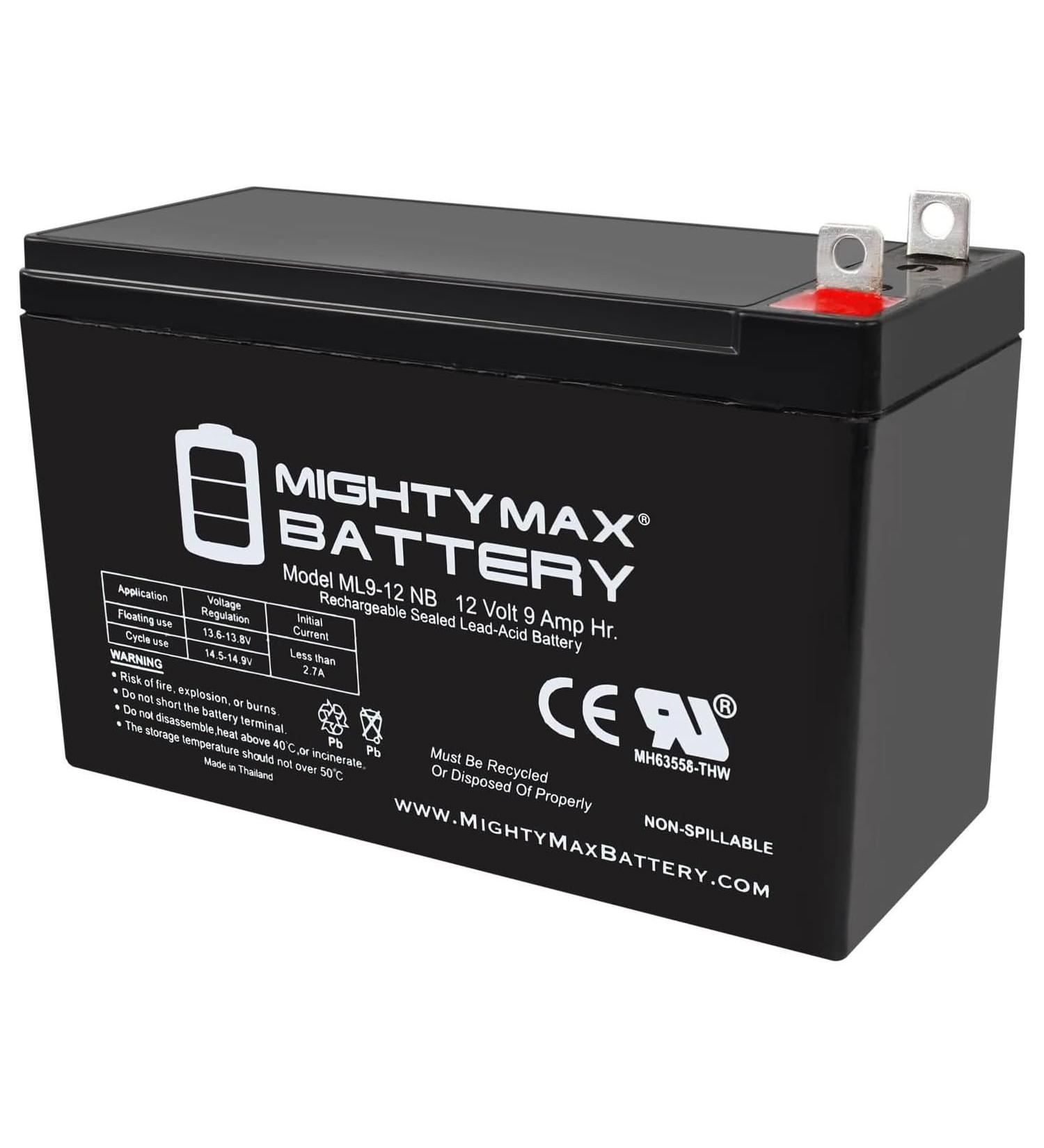 Mighty Max 12V 9AH SLA Battery Replacement for Generac GX7000E Generator | High Performance & Reliable Power - Buy Online on GoSupps.com