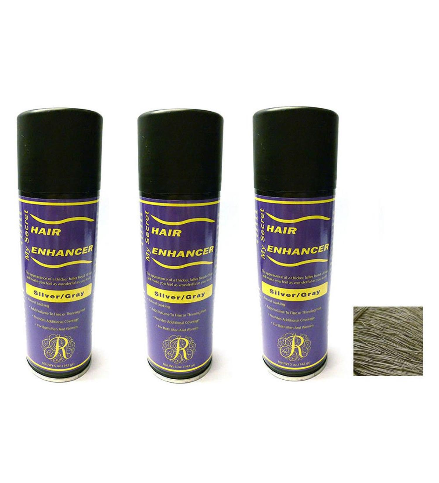 Hair Enhancer Spray for Fine or Thinning Hair - 5 oz each - 3 Cans - SILVER/GRAY - Buy Online on GoSupps.com