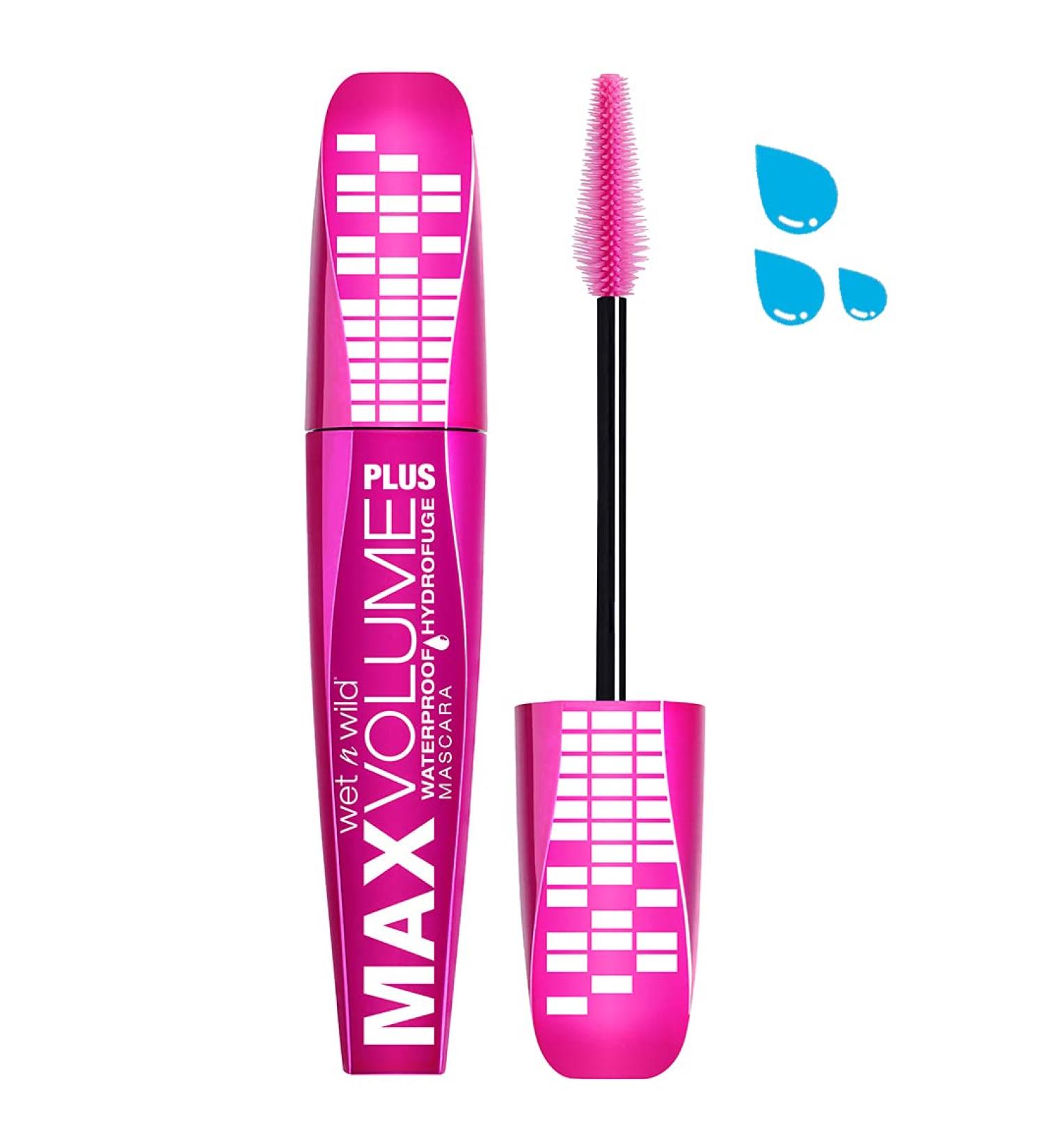 wet n wild - MAX VOLUME PLUS WATERPROOF MASCARA - Up to 10x more volume - Shade amp'd black - 100% Cruelty Free - Buy Online on GoSupps.com