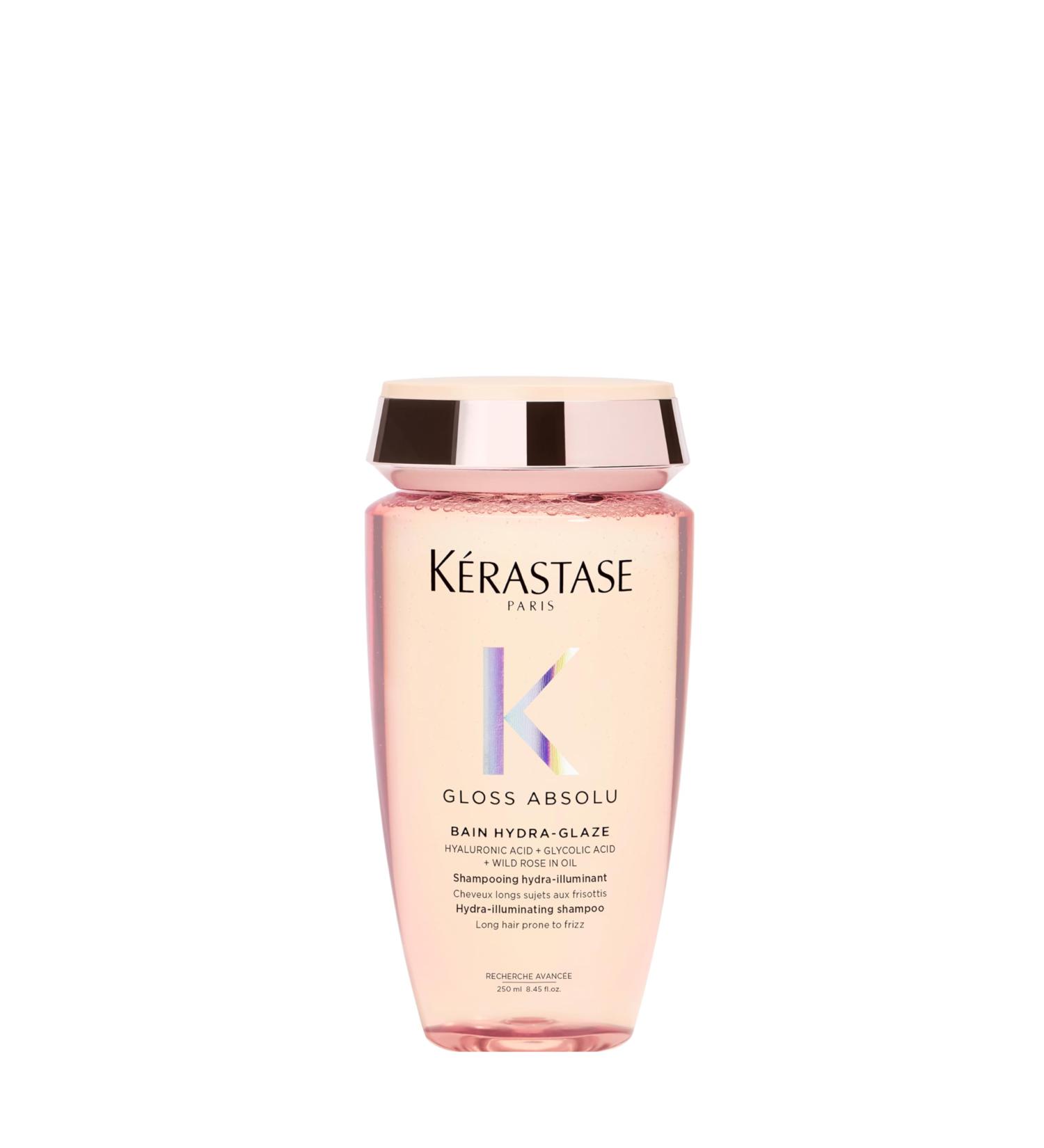 K RASTASE Gloss Absolu -Bain Hydra-Glaze -Shampoing Cheveux Ternes - Brillance -Shampoing Hydra-Illuminant - Acide Hyaluronique Acide Glycolique & Rose Sauvage - Cheveux Longs & Sujets aux Frisottis Format 250ml - Buy Online on GoSupps.com
