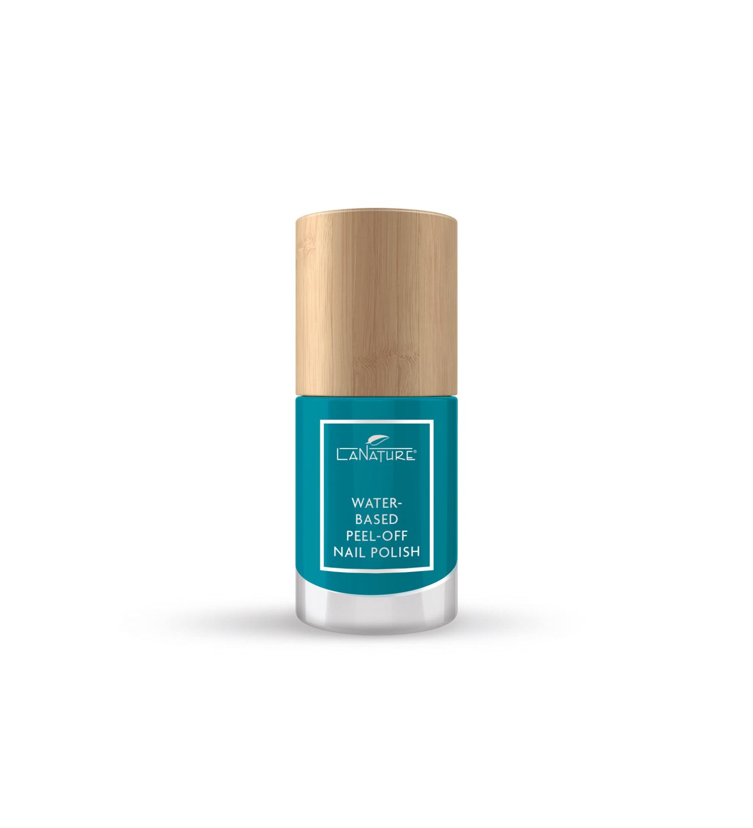 LaNature water-based nail polish - blue - VEGAN - Waterbased & Peel-Off Ocean Blue 10ml
