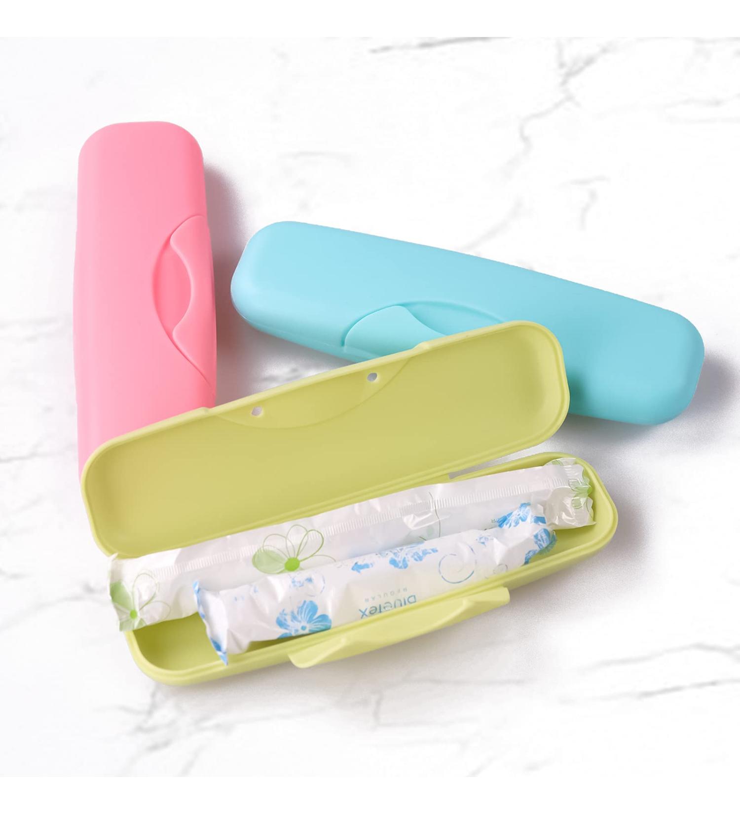 Tampon Storage Bag 3 Pack - Plastic Female Product Bags 6 x 2 x 1 for Women & Girls - Buy Online on GoSupps.com